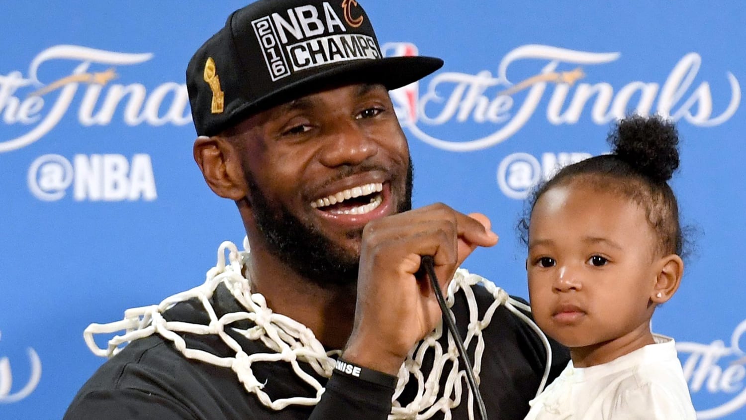 LeBron James' adorable daughter steals show after NBA Finals win