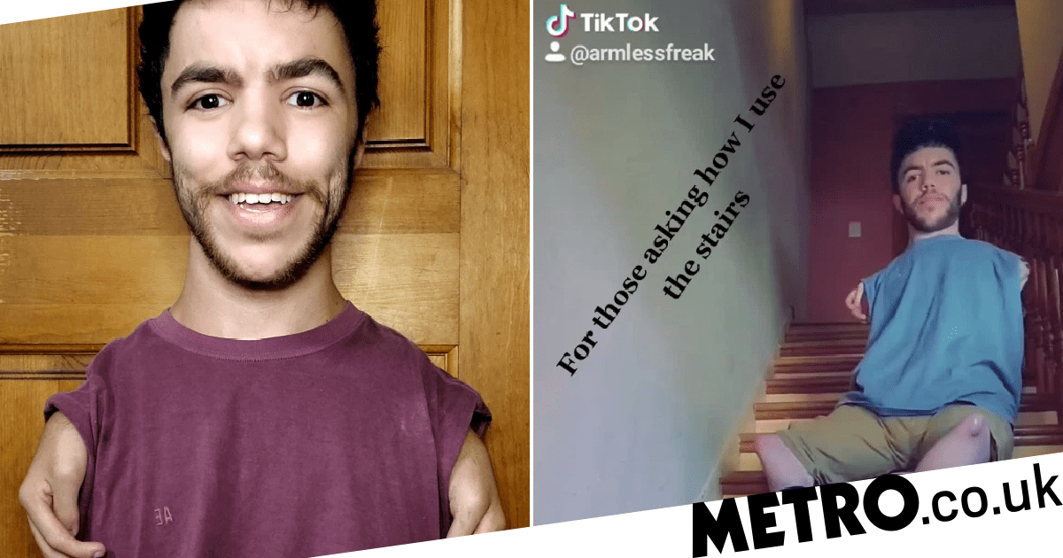 Selfdeclared 'armless freak' TikTok sensation with 15million