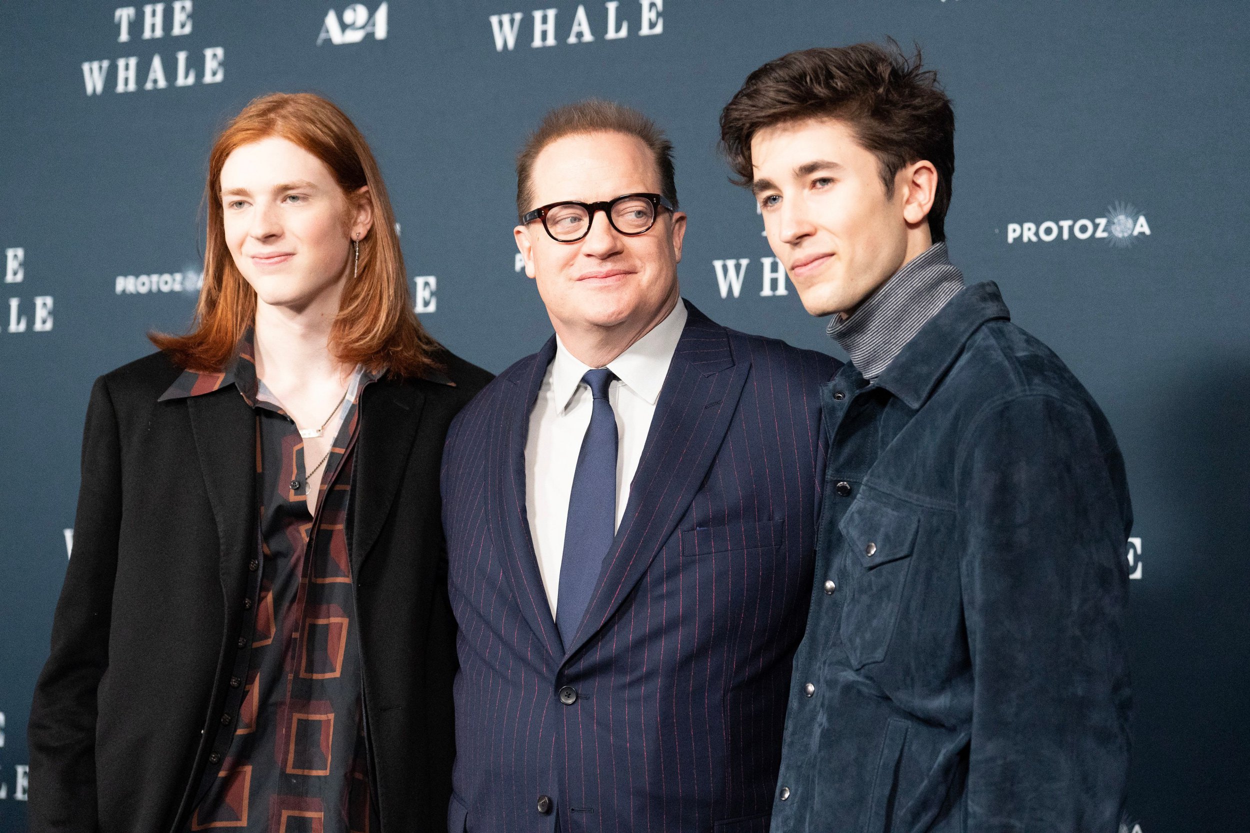 Brendan Fraser makes rare appearance with lookalike teenage sons