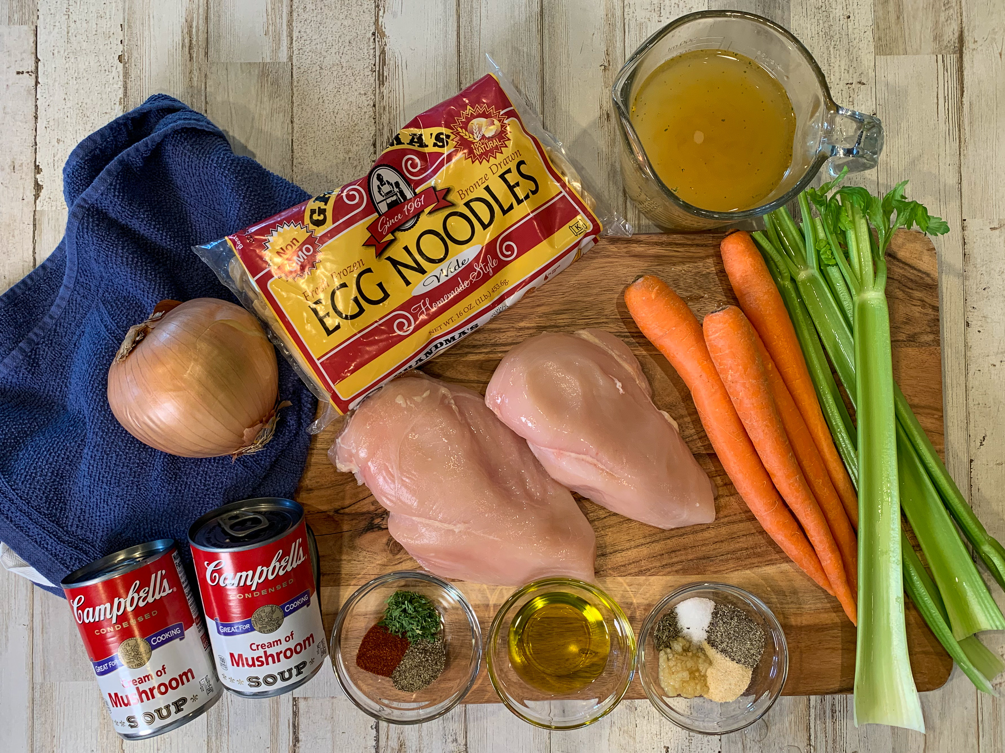 Homemade Chicken Noodle Soup Ingredients