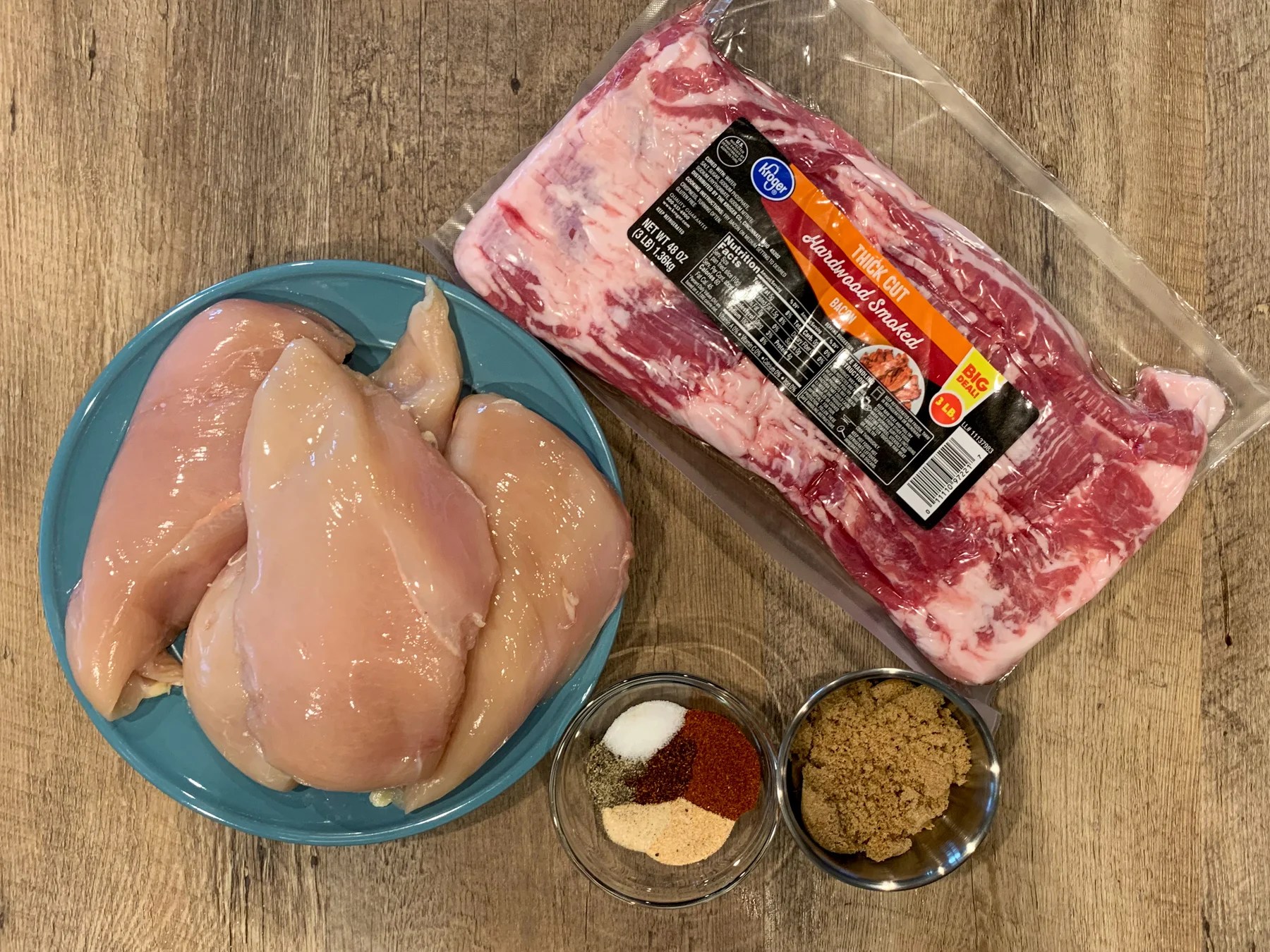 Bacon Wrapped Chicken Ingredients