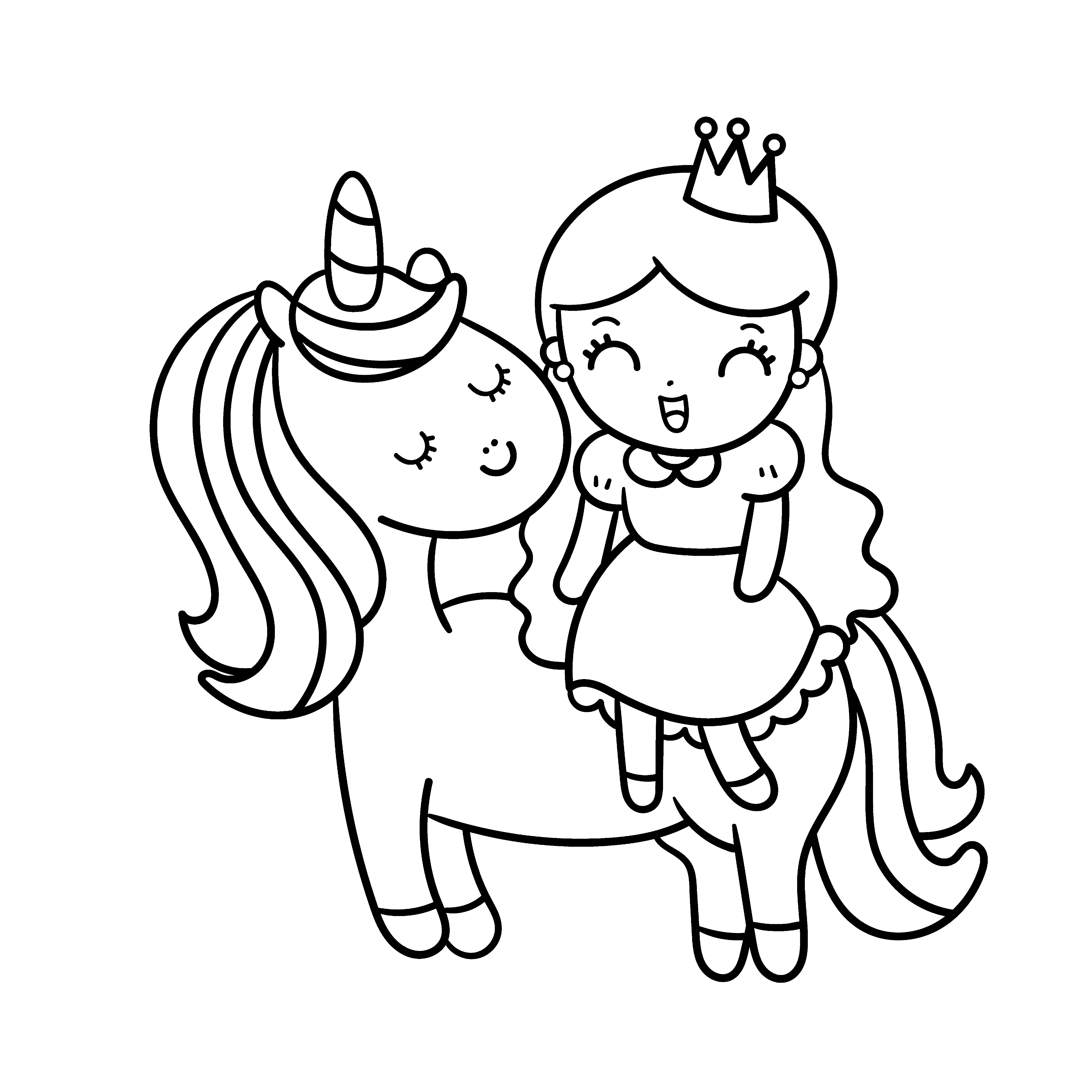Download Anime Unicorn Coloring Pages Coloring And Drawing