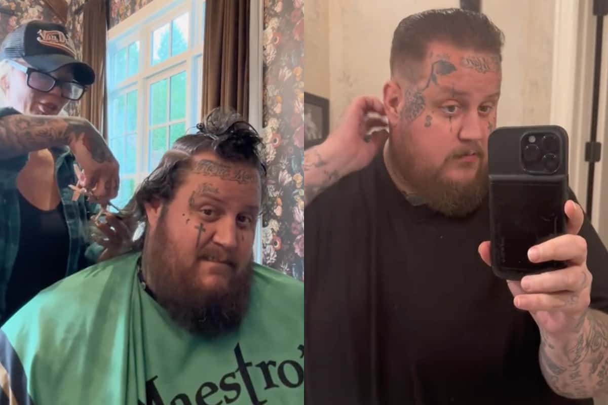 Jelly Roll Undergoes Dramatic Hair Transformation "I Can’t Believe I