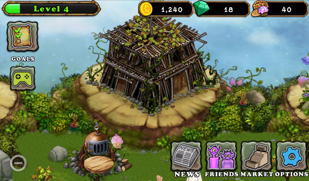 Plant Island Click "Options"