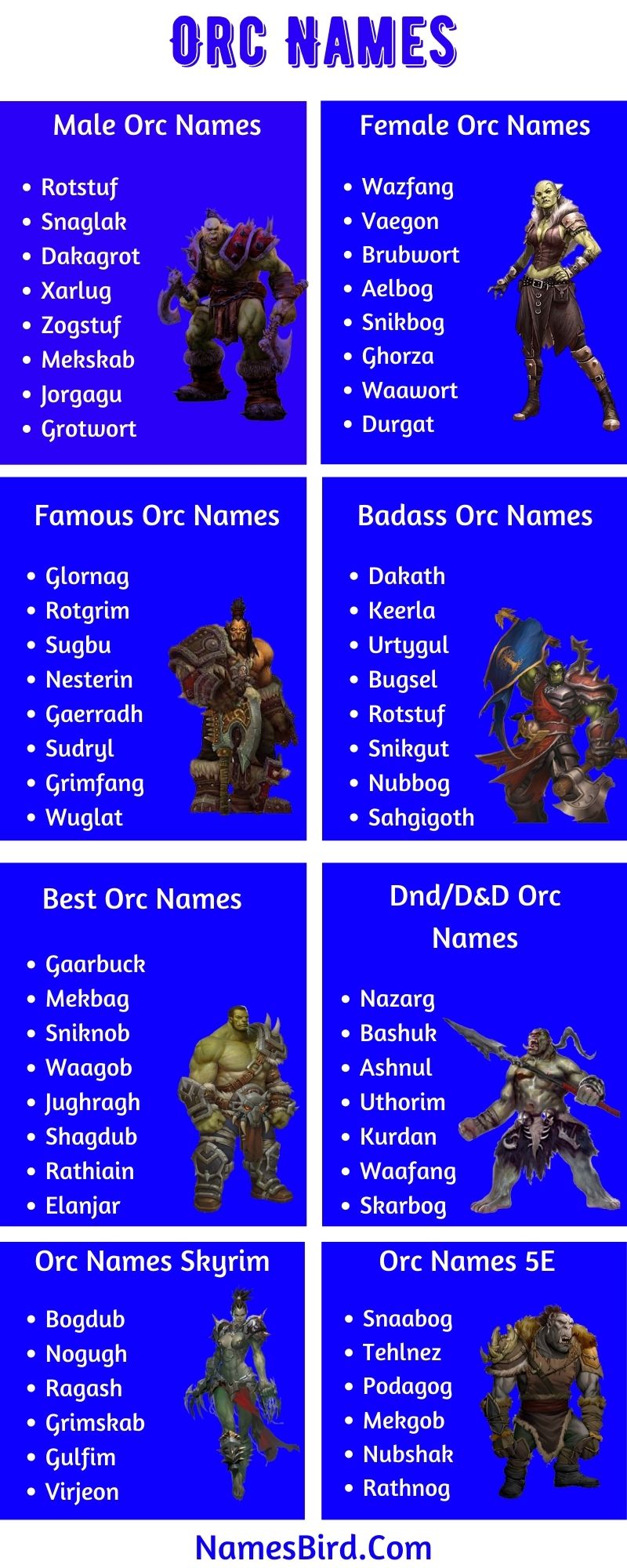 800+ Orc Names [2021]