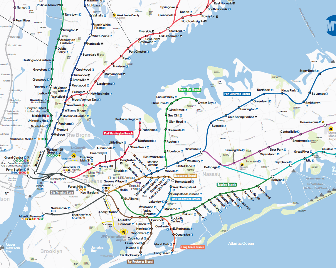 Long Island Railroad Map Pdf Bonnee Stoddard