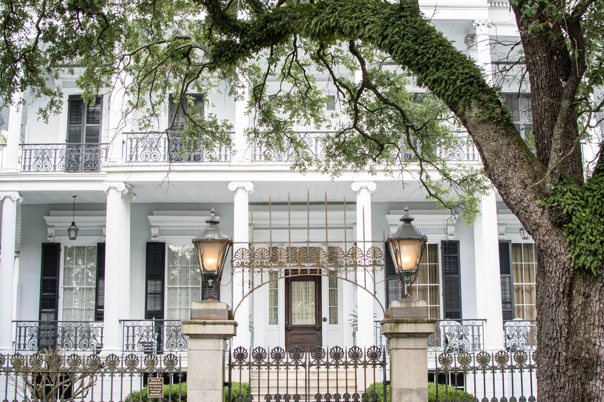 the Buckner mansion at garden district