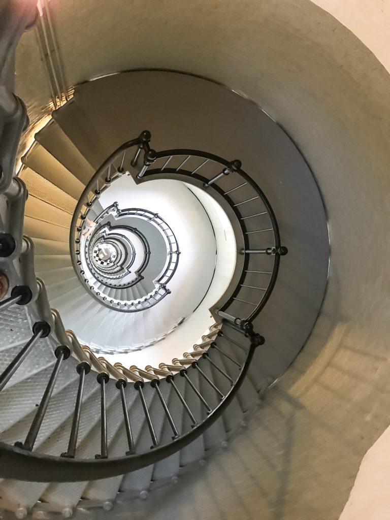 staircase inside Ponce de Leon lighthouse
