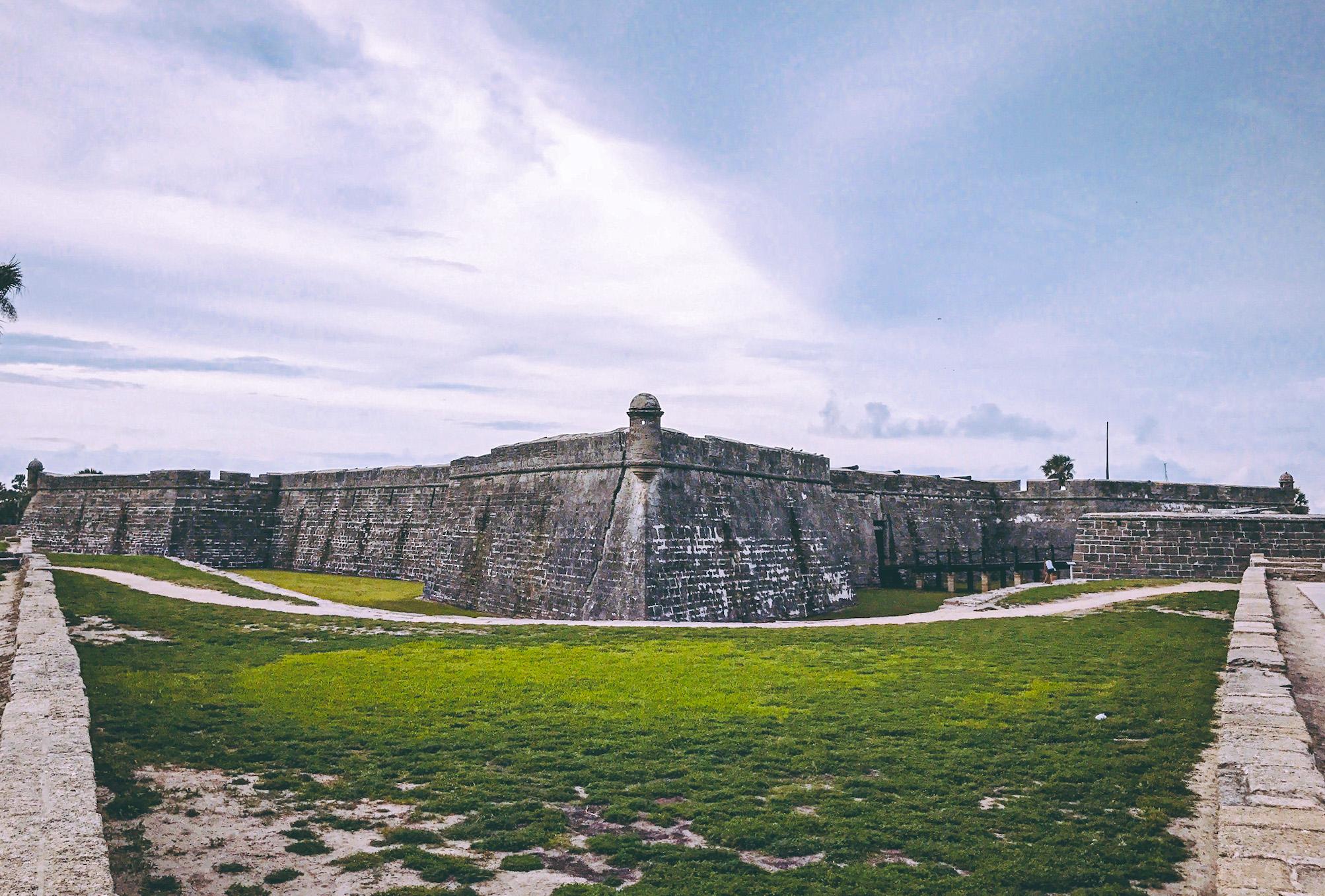 Castillo de San Marcos is a must see in Saint Augustine self-guided walking tour