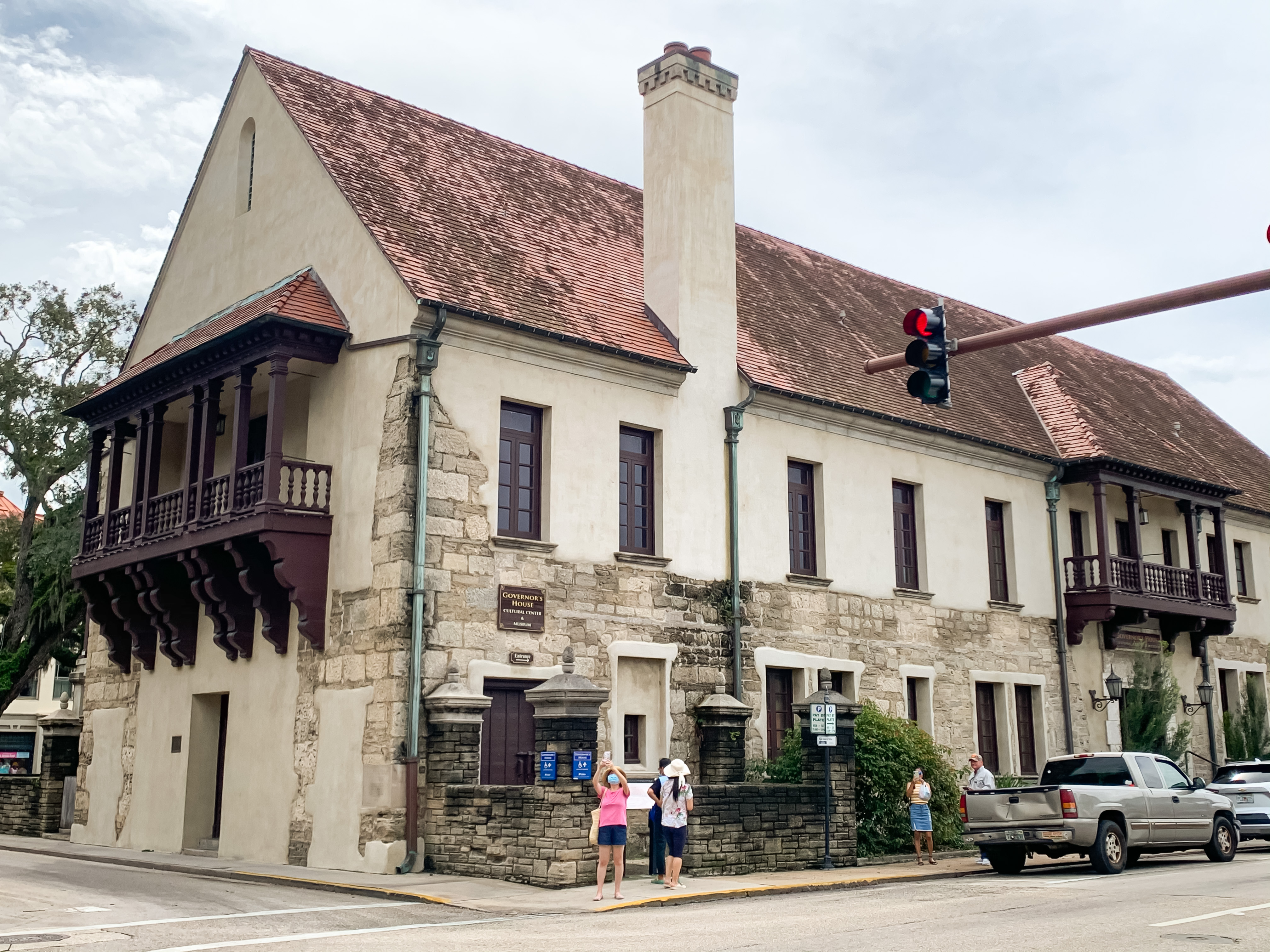 Governor's House in Saint Augustine, Florida can be seen on a self-guided walking tour