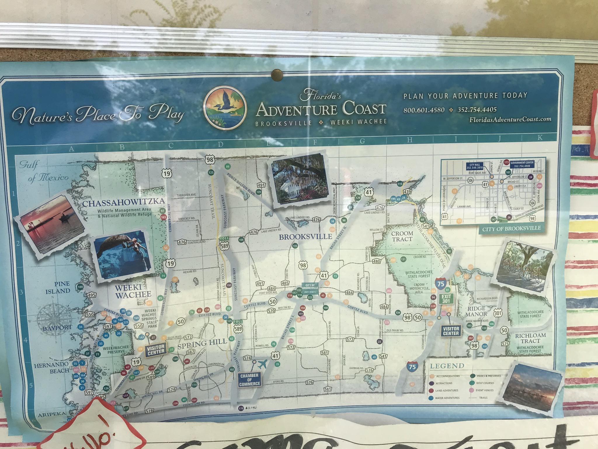 Florida's Adventure Coast Map