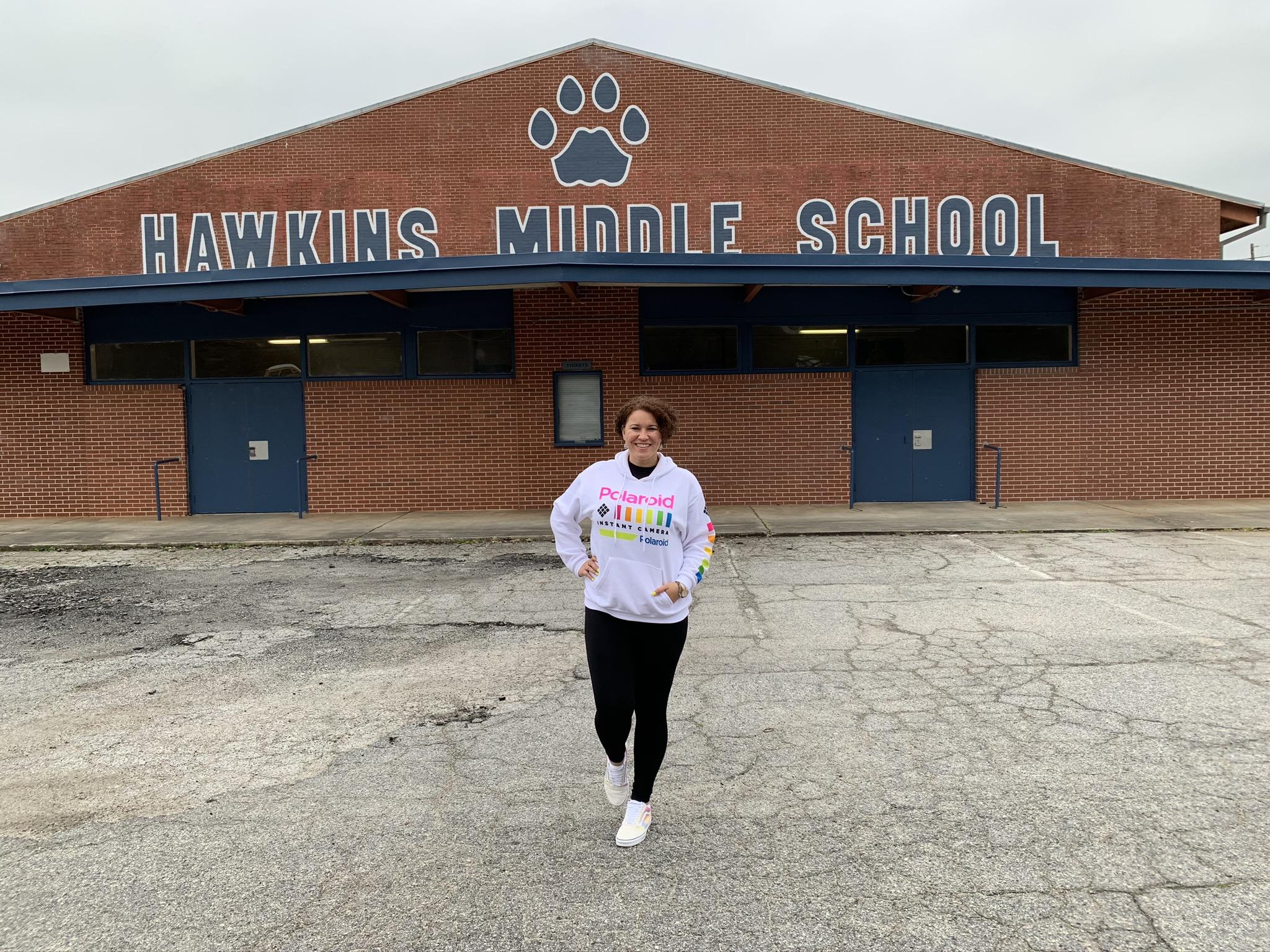 Hawikins middle school from Stranger Things