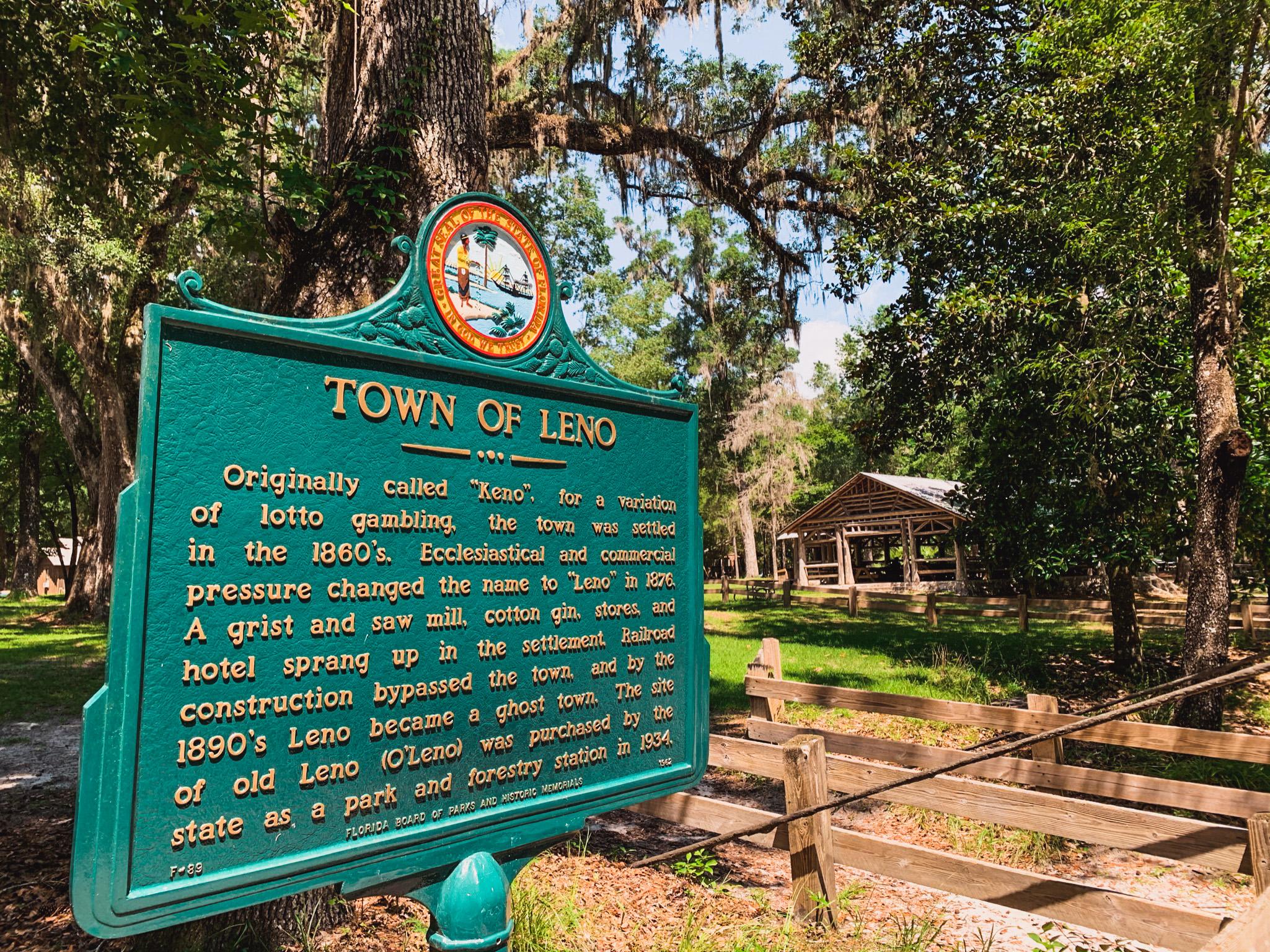 o'leno historic site in high springs