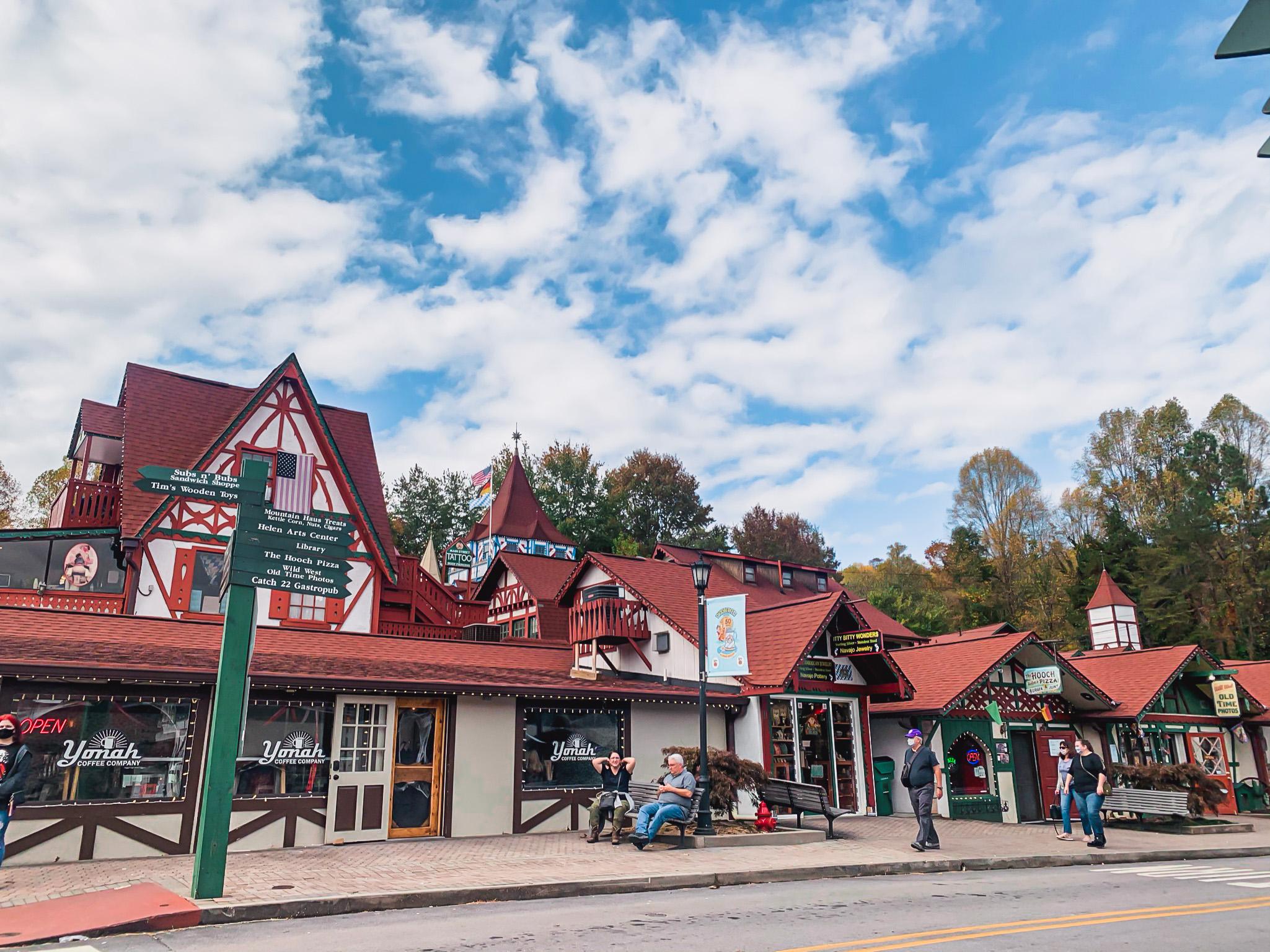the streets of helen a bavarian town in georgia