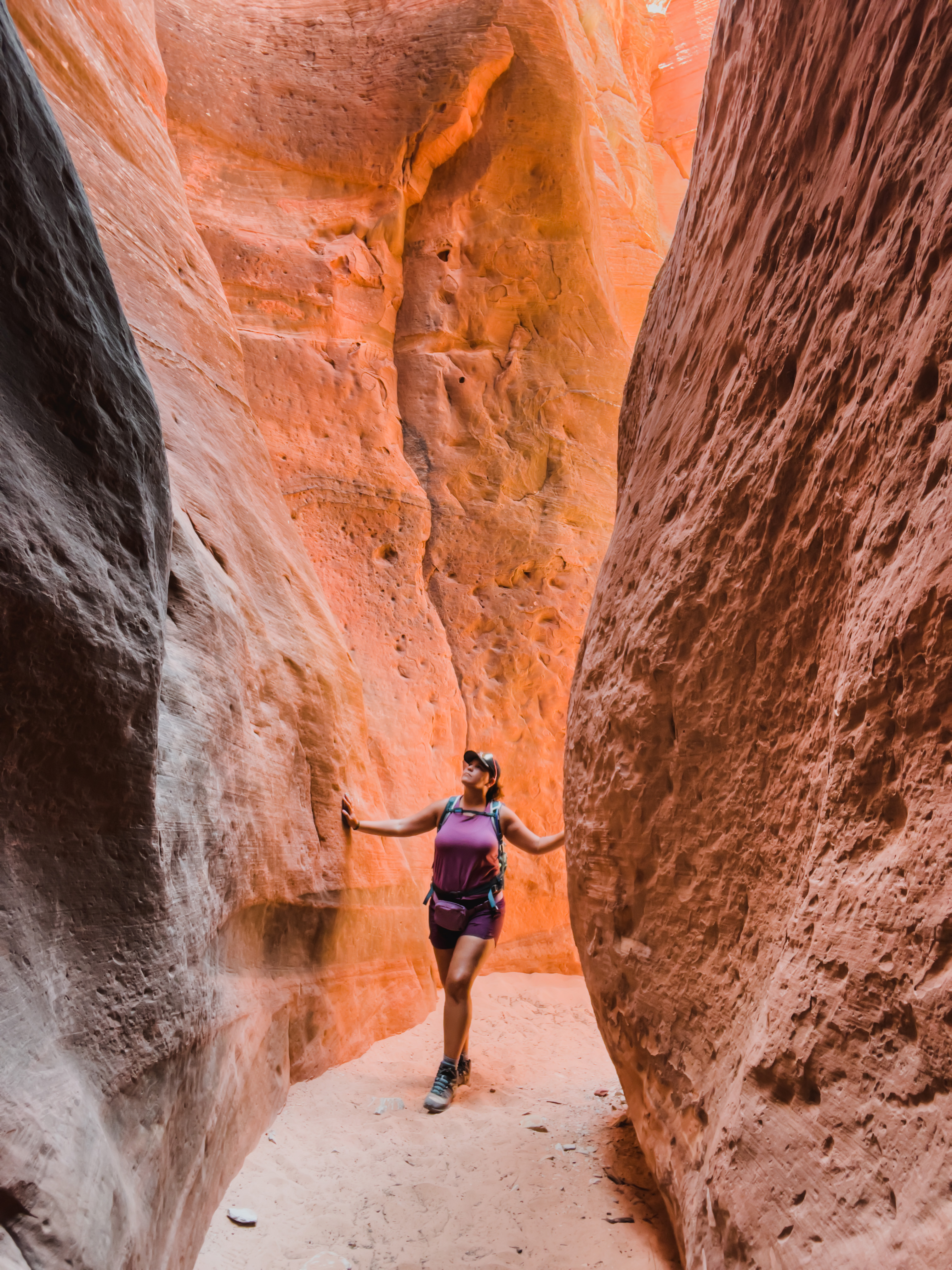 red hollow slot canyon hike in utah