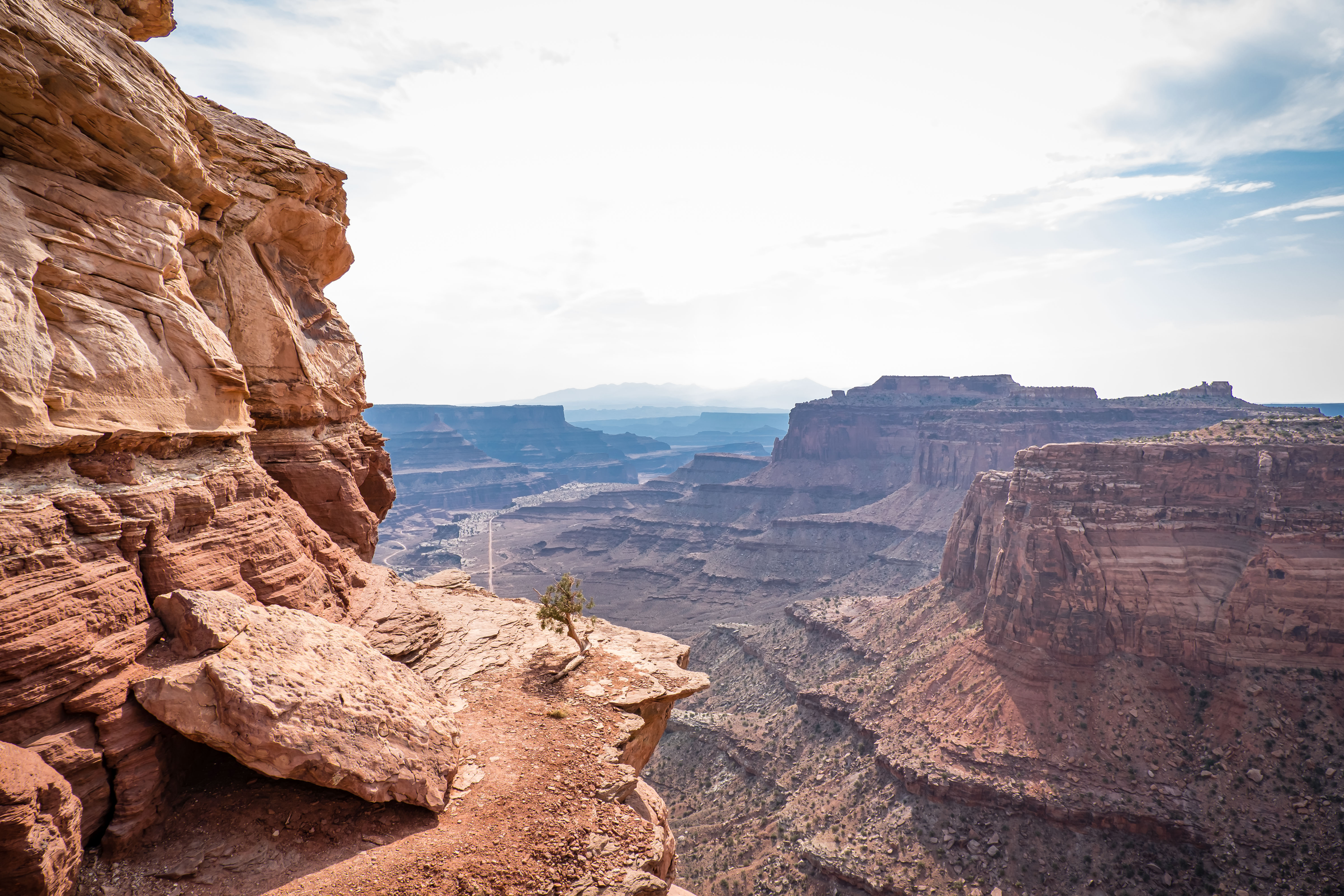 shafer canyon overlook in island in the sky