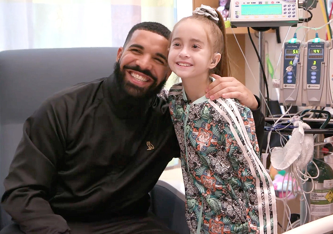 Drake Pays Eleven Year Old Girl Enduring Intense Heart Complications A Visit Noir Online Org