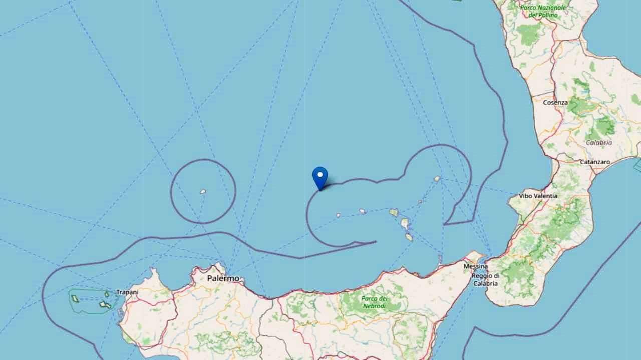 Terremoto Di Magnitudo 4 3 Avvertito Nel Mar Tirreno Meridionale Questa Notte Notizie Scientifiche It