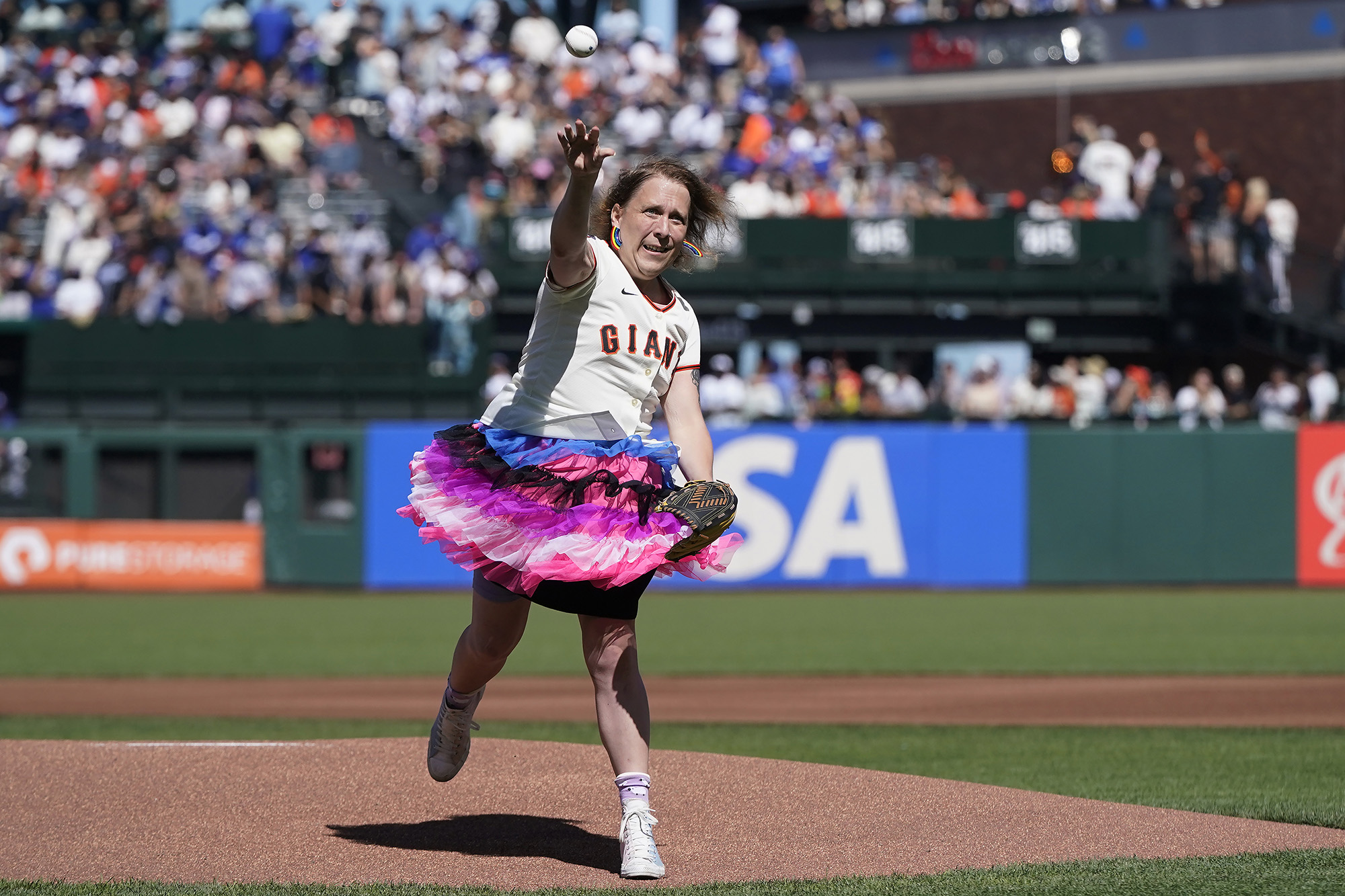 ‘Jeopardy!’ champ Amy Schneider in Fox Sports’ first pitch controversy