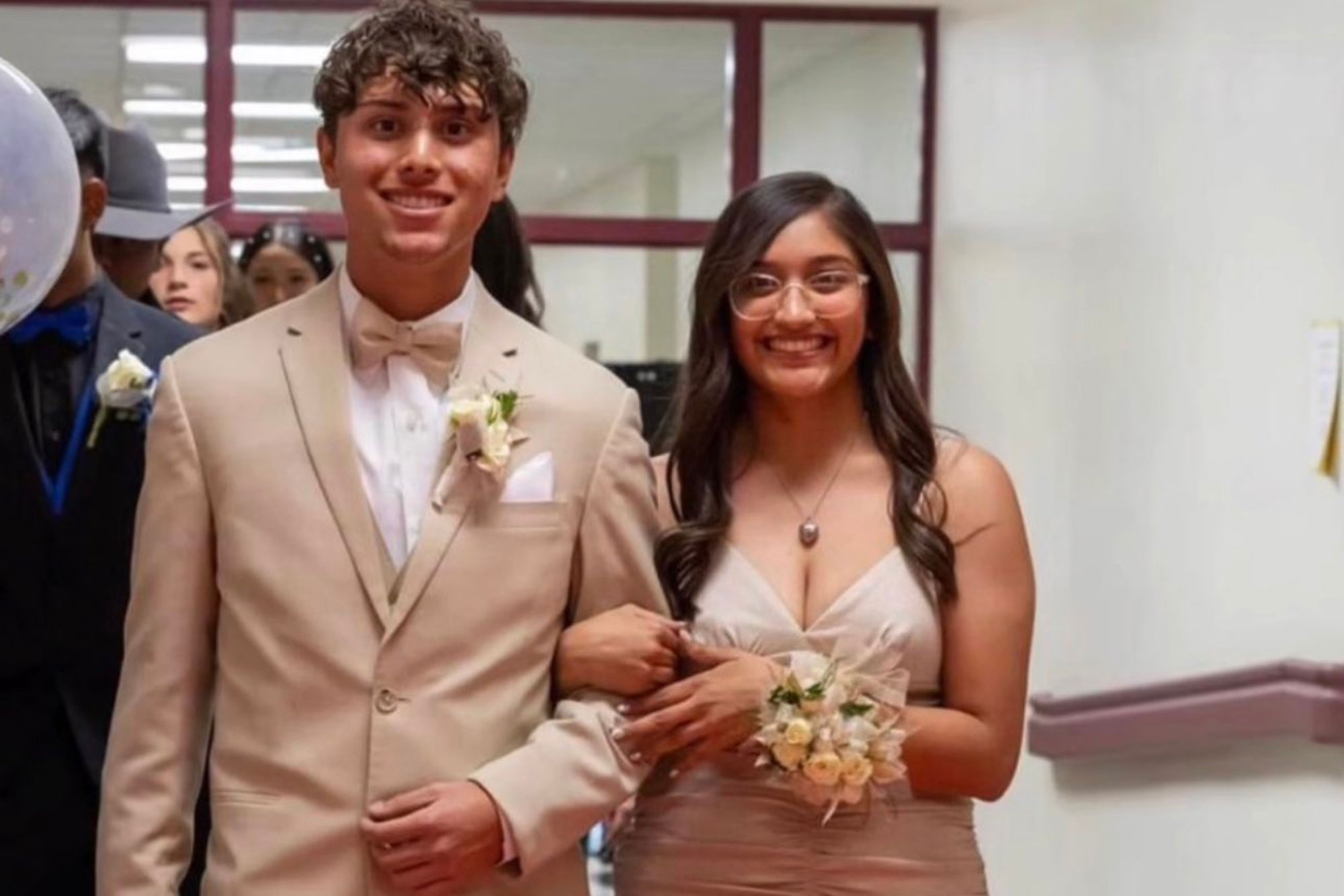 Smiling Alexee Trevizo seen at prom after dumping newborn baby in