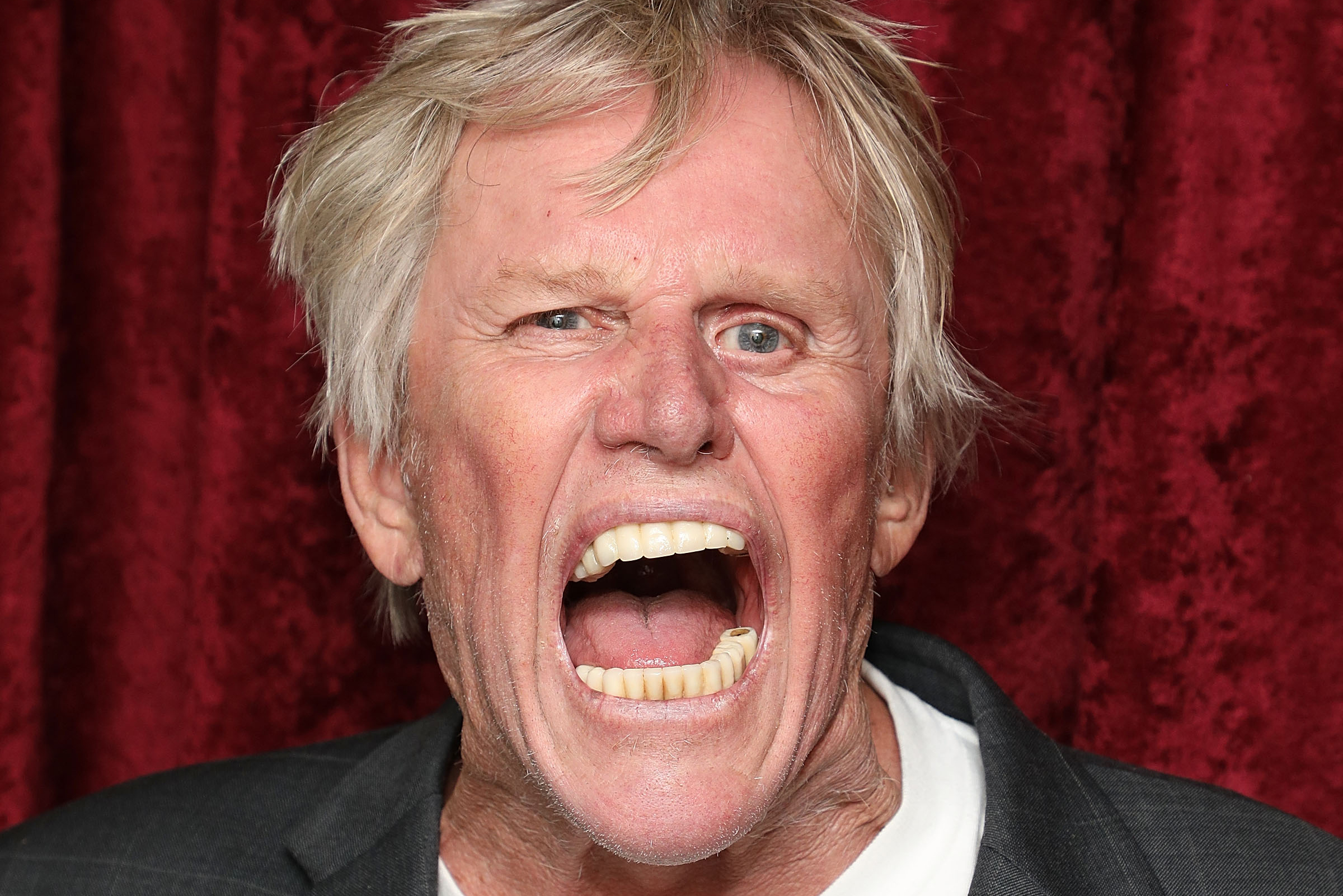 Gary Busey has an odd way of smiling for the camera and more star snaps