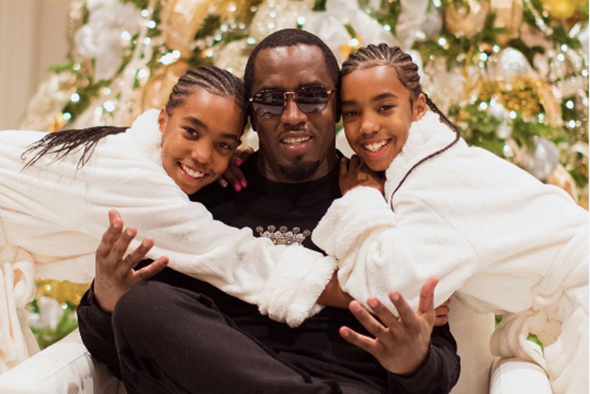 Diddy celebrates Christmas with cute post of twins with Kim Porter