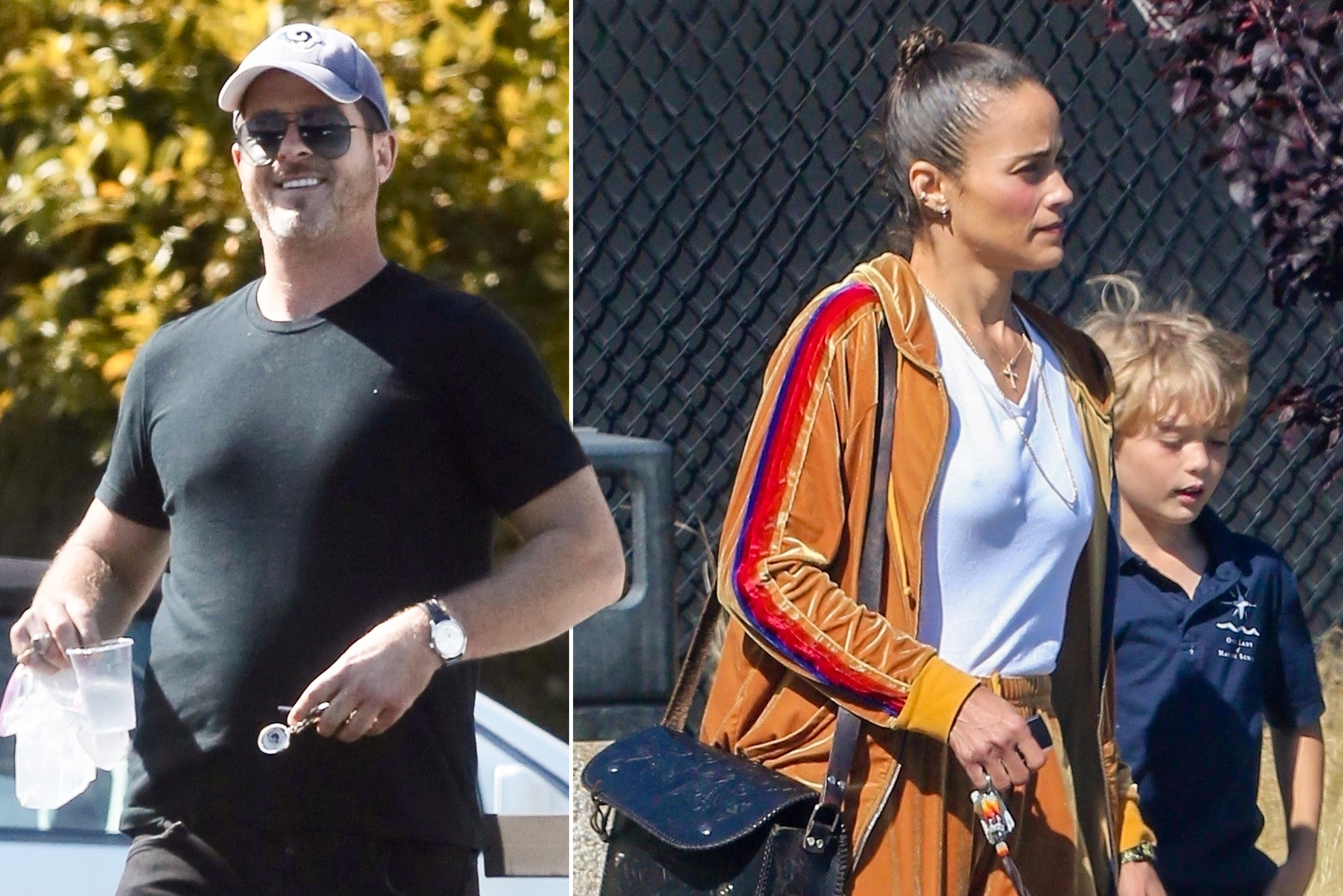 Paula Patton and Robin Thicke reunite to take son to tennis lessons