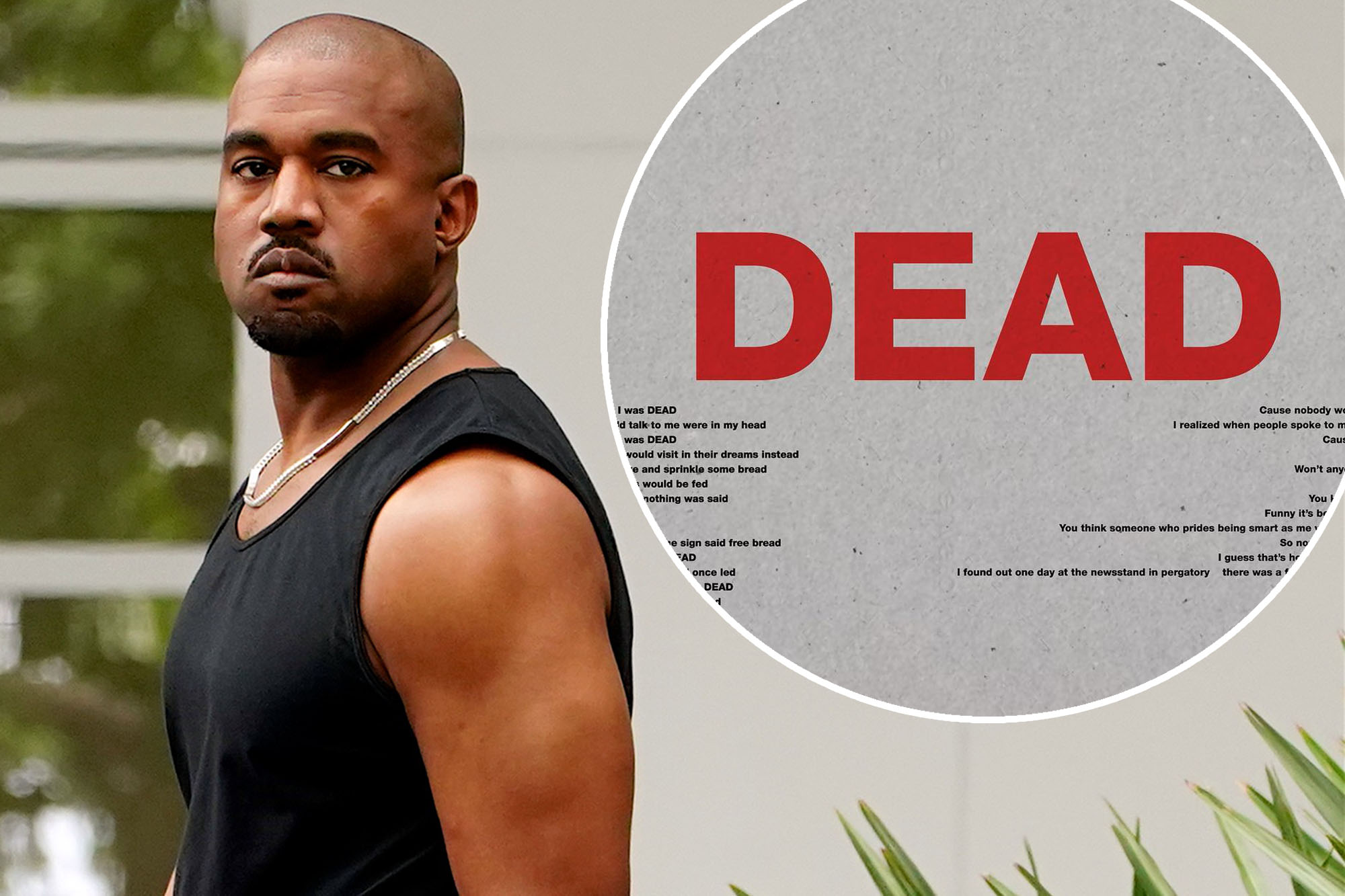 Kanye West writes bleak poem about being 'dead'