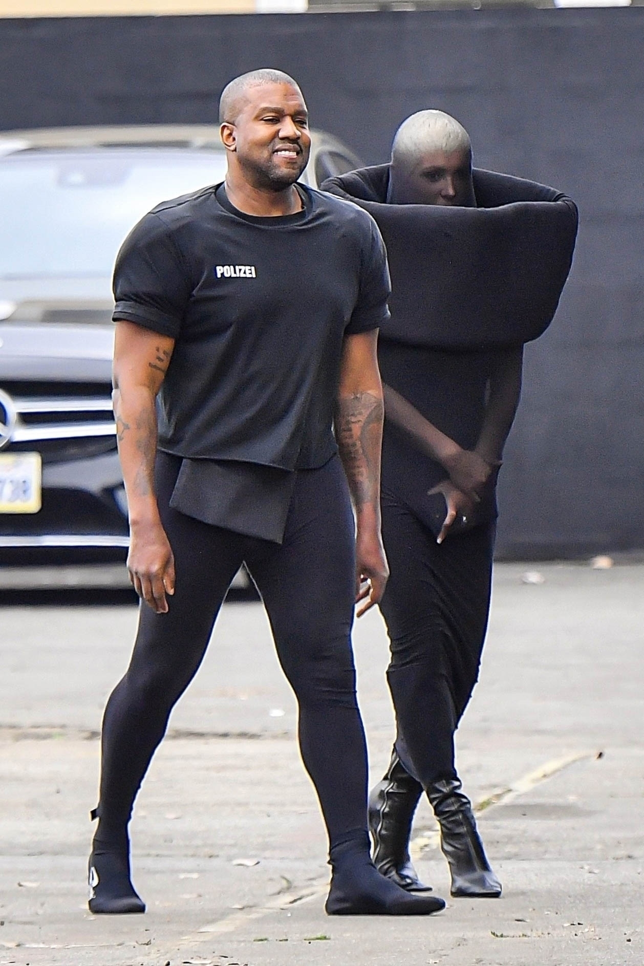 Kanye West's 'wife' Bianca Censori steps out at KFC luncheon barefoot