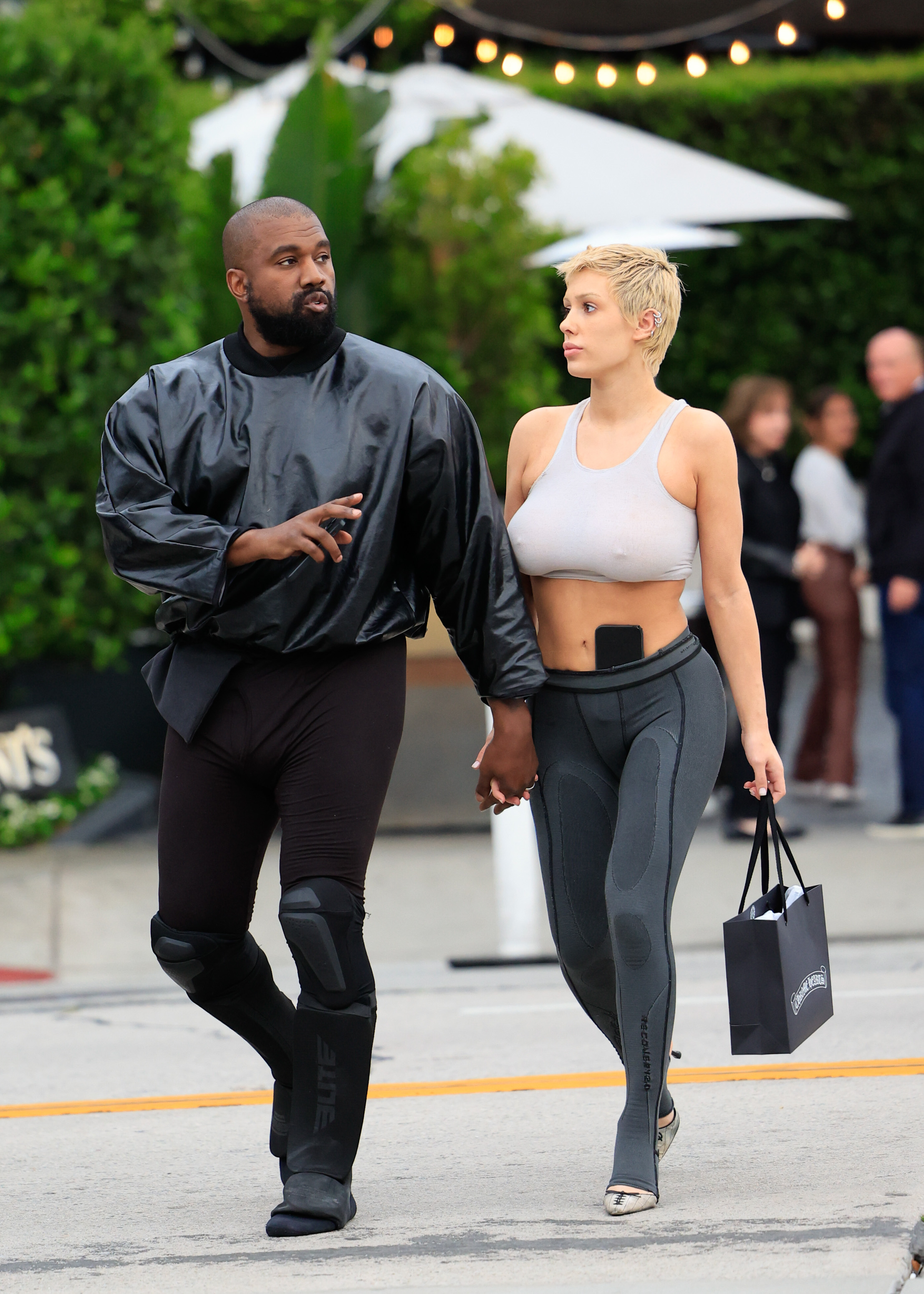 Kanye West and ‘wife’ Bianca Censori make out as she rocks completely seethrough thong bodysuit