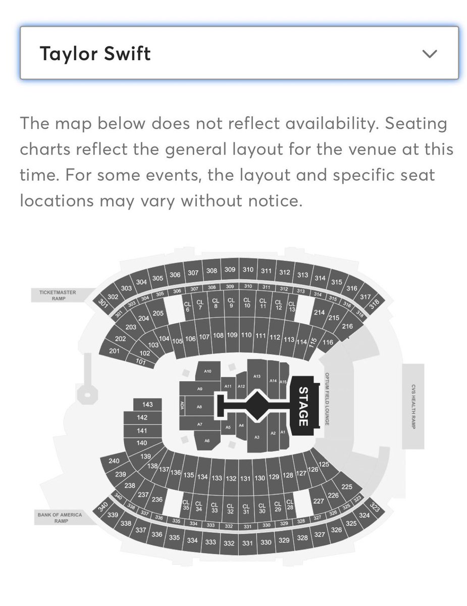 Glendale Taylor Swift Seating Chart