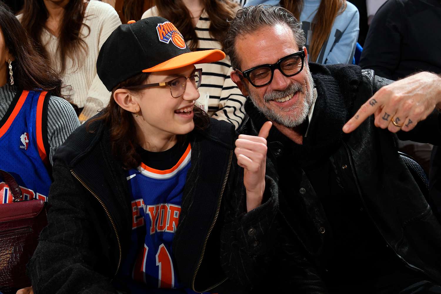 Jeffrey Dean Enjoys NY Knicks Game, Watching Son Gus Shoot Photos