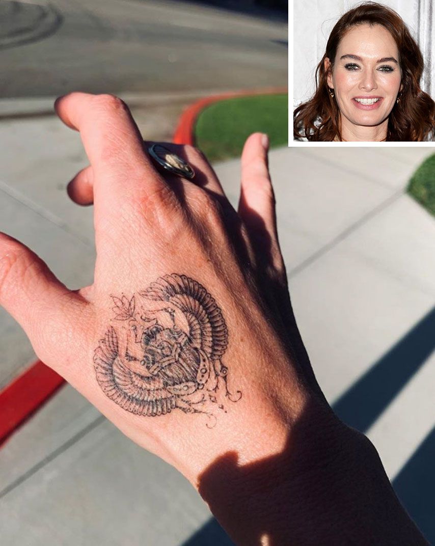 Lena Headey Shows Off New Hand Tattoo Hours Before Emmy Awards