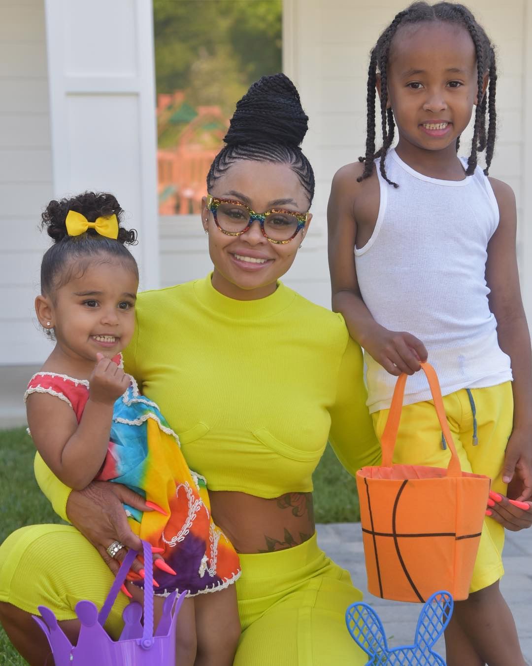 Blac Chyna Spends Easter with Daughter Dream and Son King Photos