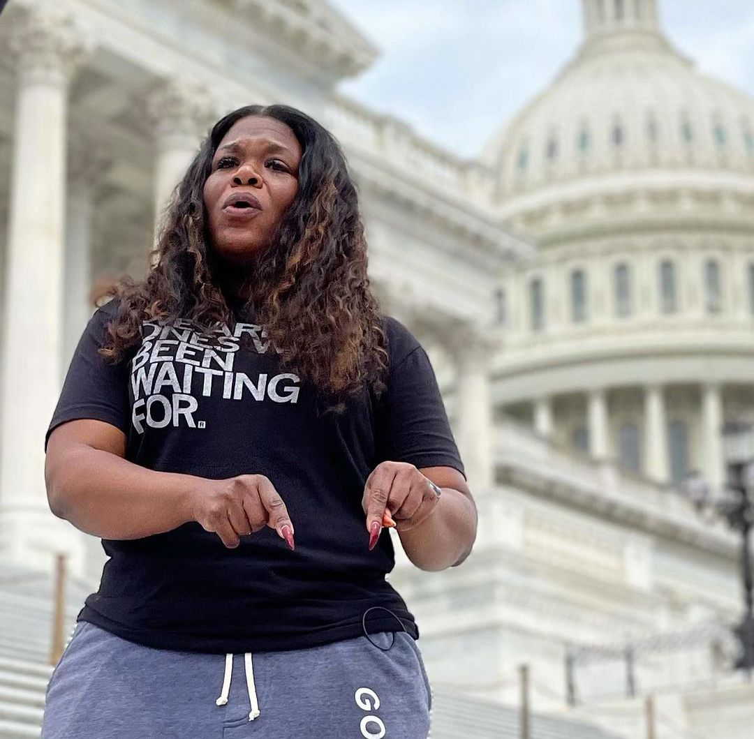 U.S. Rep. Cori Bush Camps Outside Capitol to Protest End of Eviction