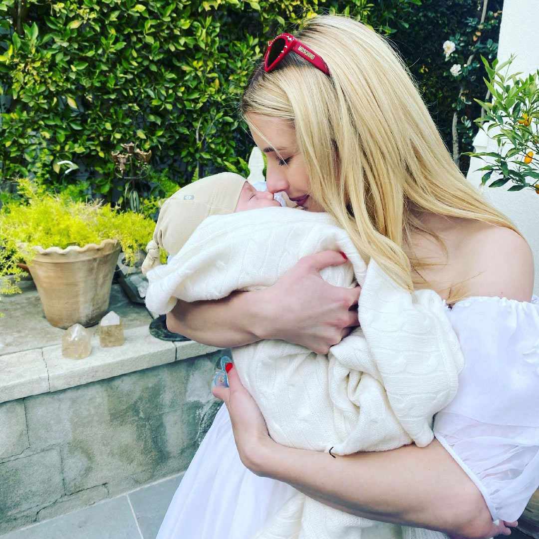 Emma Roberts Gives Rare Glimpse of Baby Son Rhodes on Mother's Day