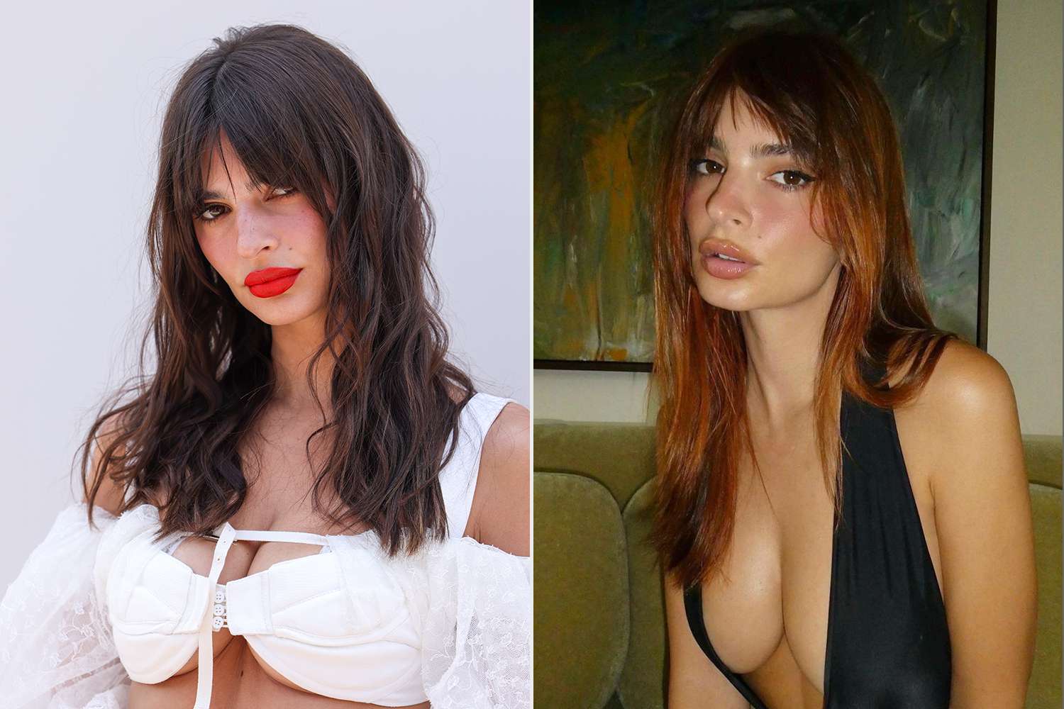 Emily Ratajkowski Shows Off Red Hair Color on Instagram