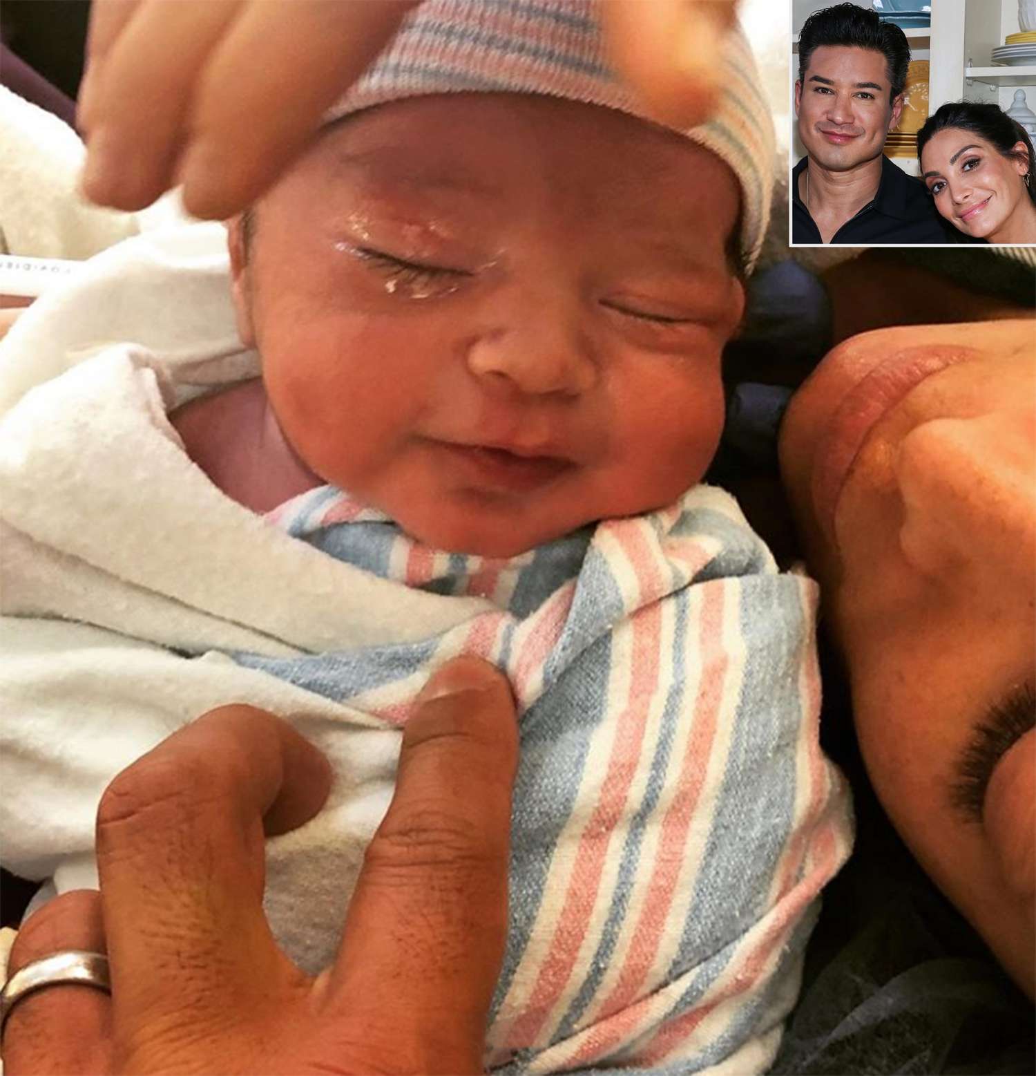 Mario Lopez and Wife Courtney Son Santino Rafael