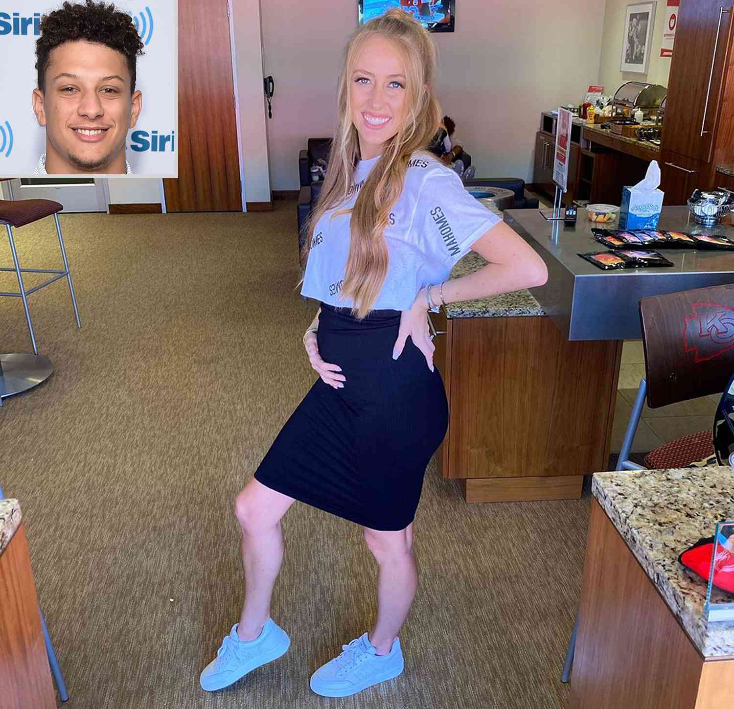 Patrick Mahomes' Fiancée Brittany Matthews Shows Off Baby Bump