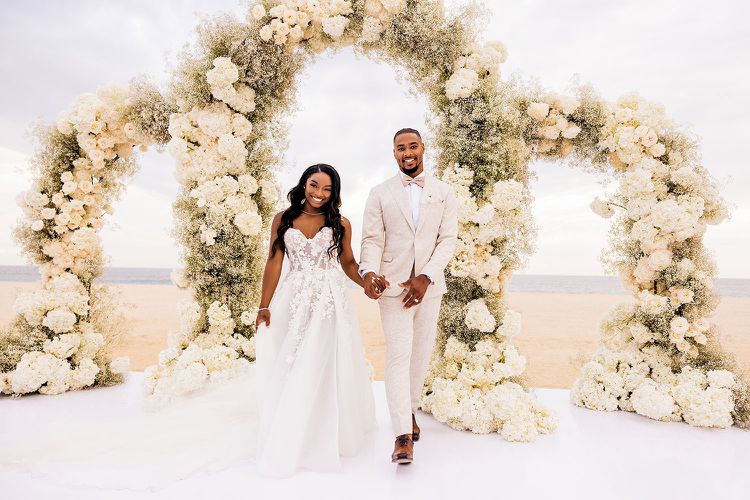 Simone Biles Wears 4 Dresses for Destination Wedding to Jonathan Owens