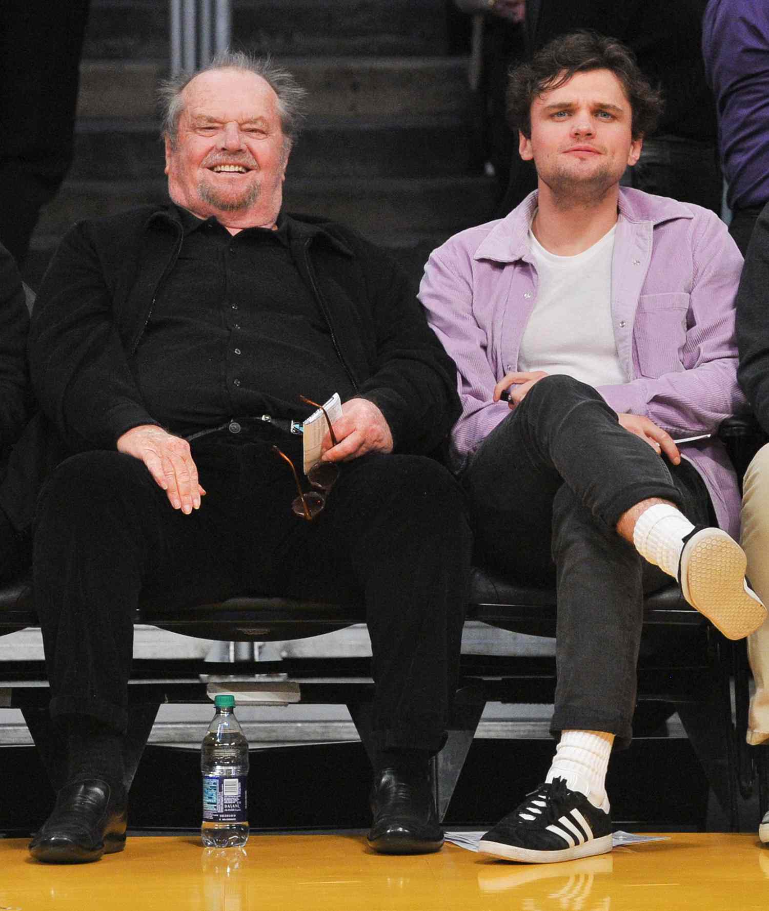 Jack Nicholson, 81, Son Ray, 26, Cheer on the Lakers