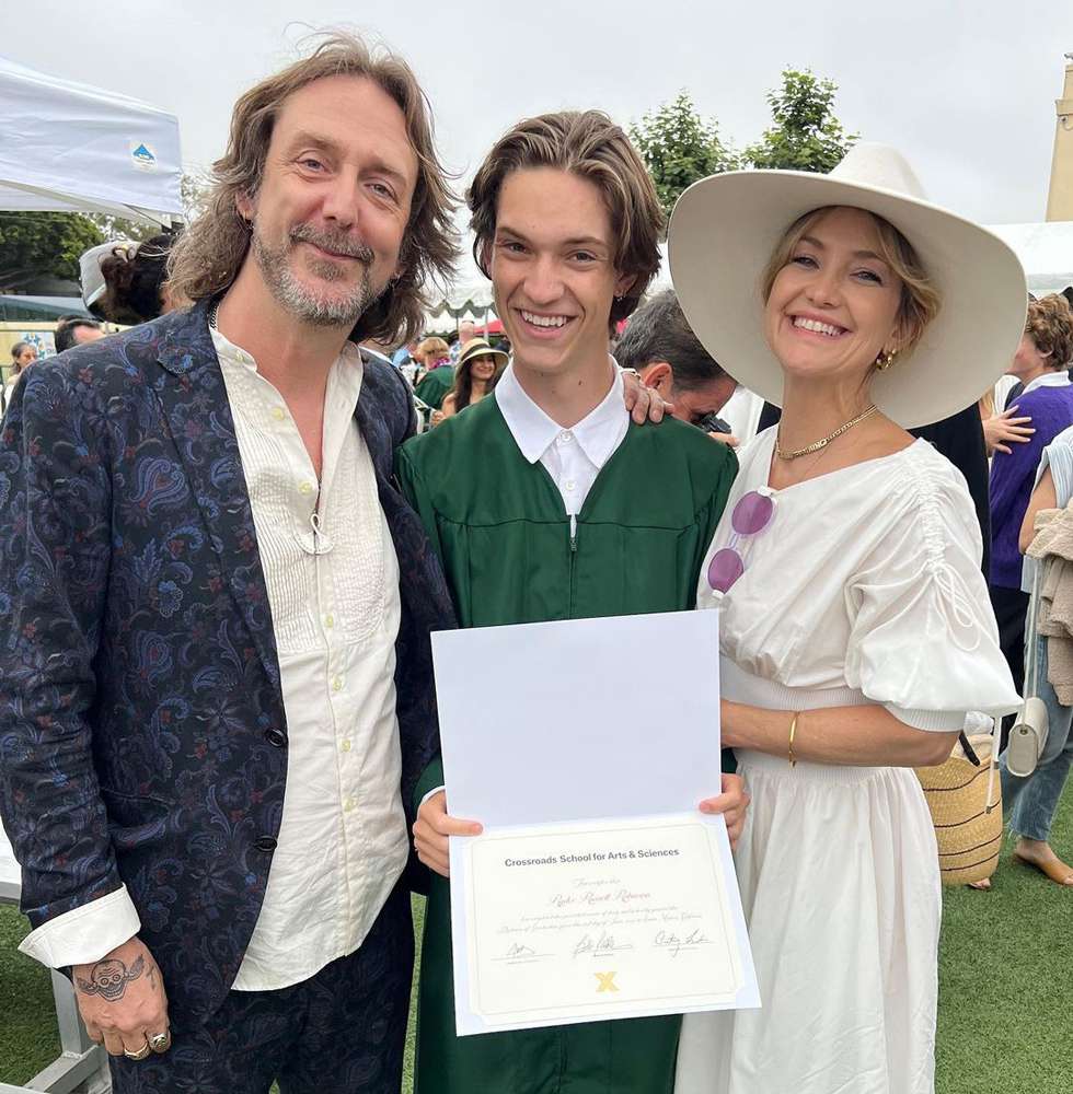 Kate Hudson and Ex Chris Robinson Celebrate Son Ryder's Graduation