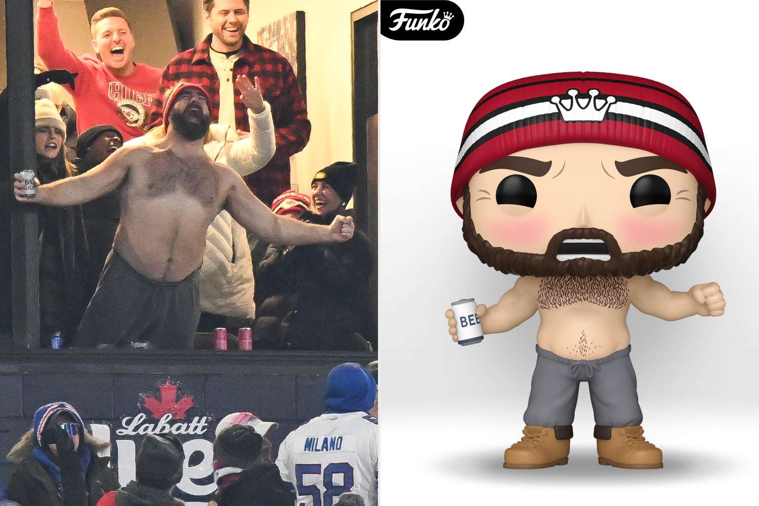 Jason Kelce's Shirtless Moment Now a Collectible Funko Pop Figurine
