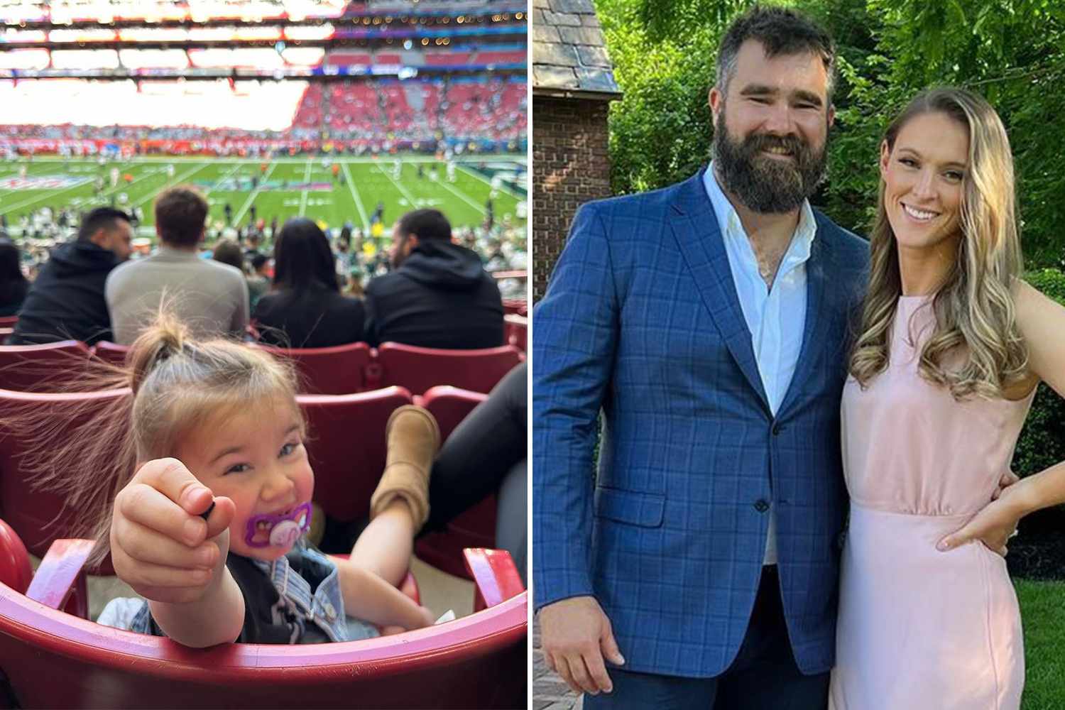 Pregnant Kylie Kelce Shares Photos of Daughters at the Super Bowl
