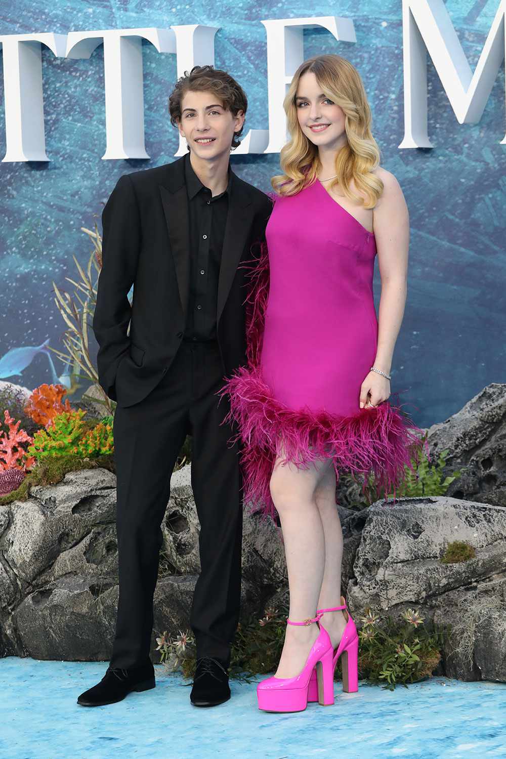 Jacob Tremblay and Mckenna Grace at Little Mermaid U.K. Premiere