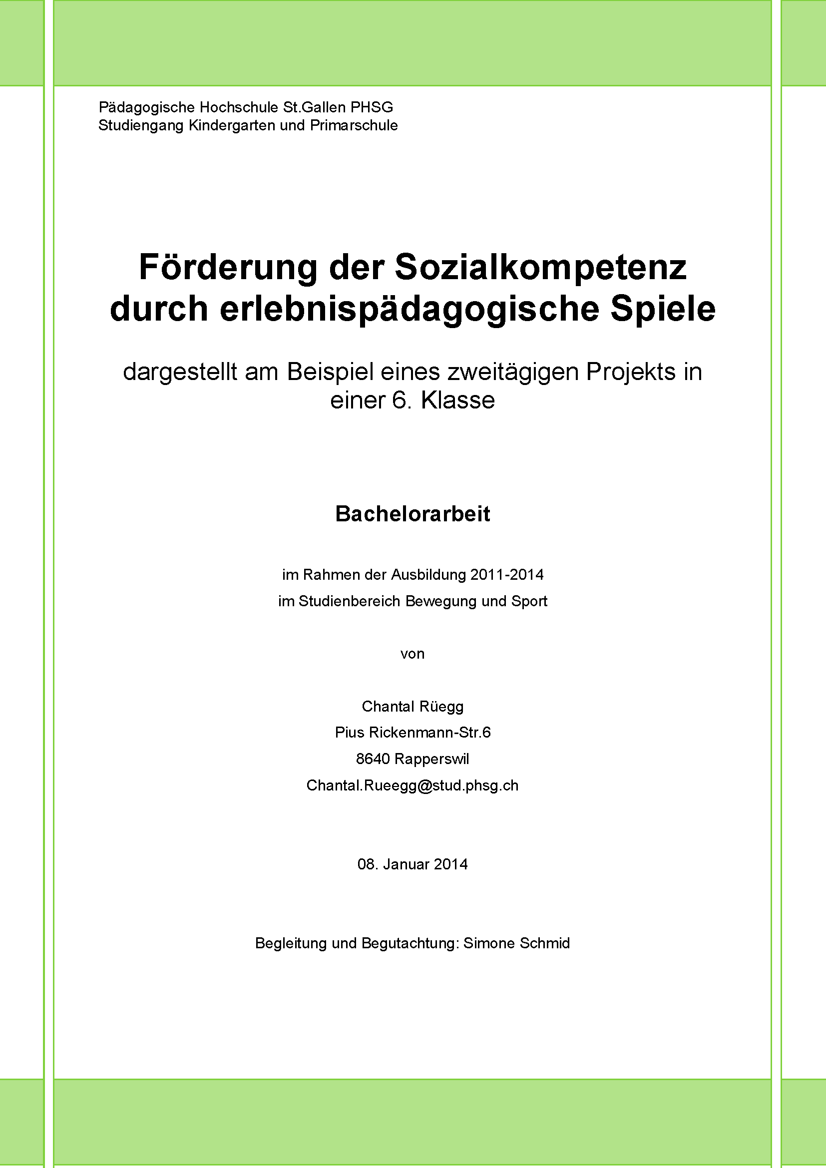 Bachelorarbeit Beispiel