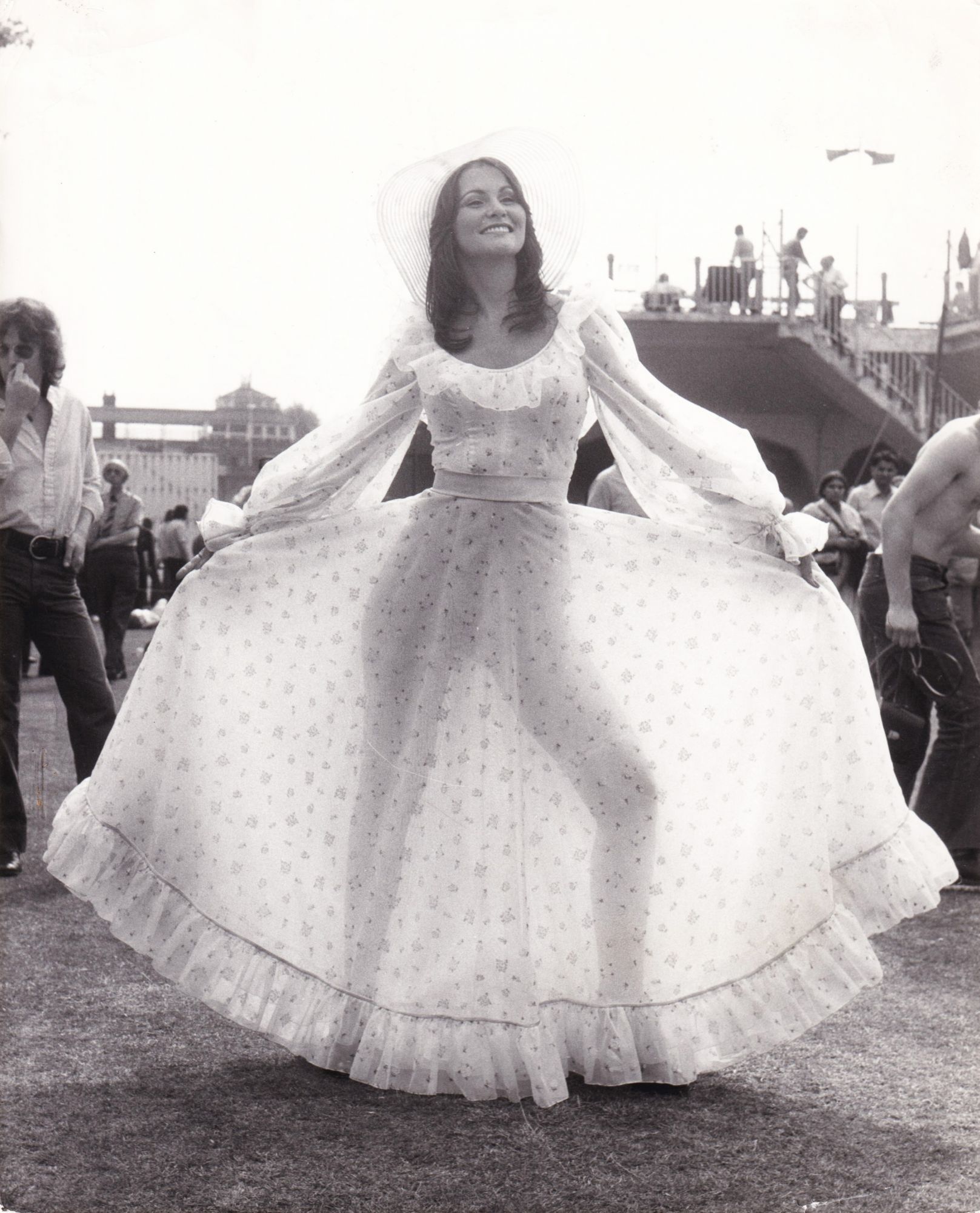 Original photograph of Linda Lovelace at Lord's cricket ground, June 20