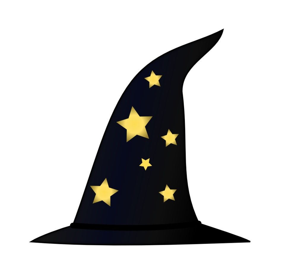 Black wizard hat free image download