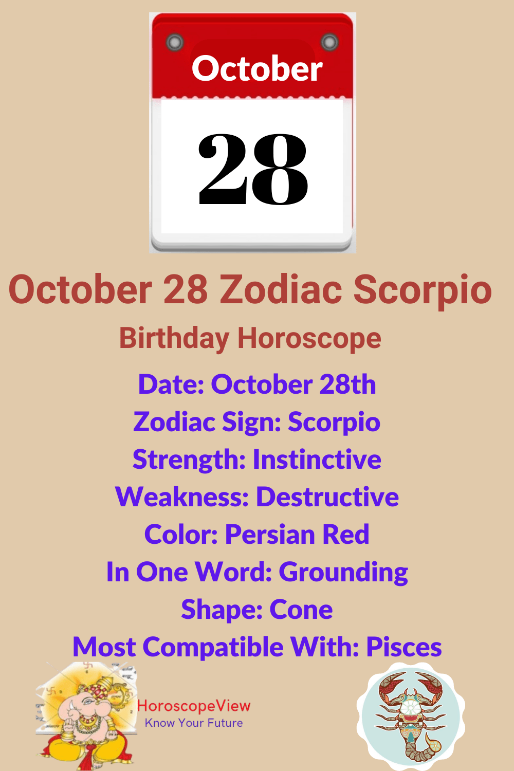 What Is the Zodiac Sign for Oct 28? Learn all about Yoga