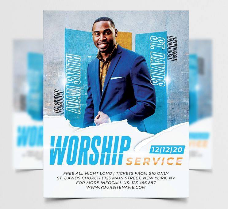 Free Church Flyer Template in PSD PSDFlyer